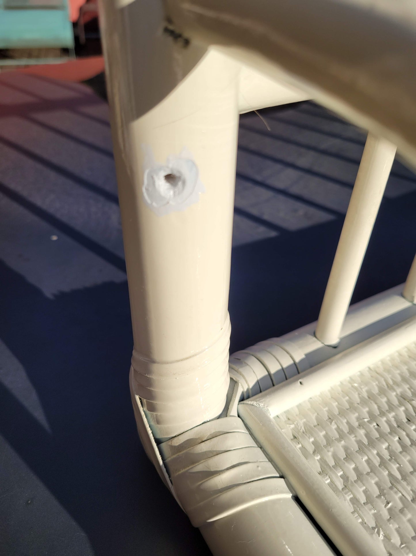 Etagère murale en bambou et rotin vintage - Ref 130