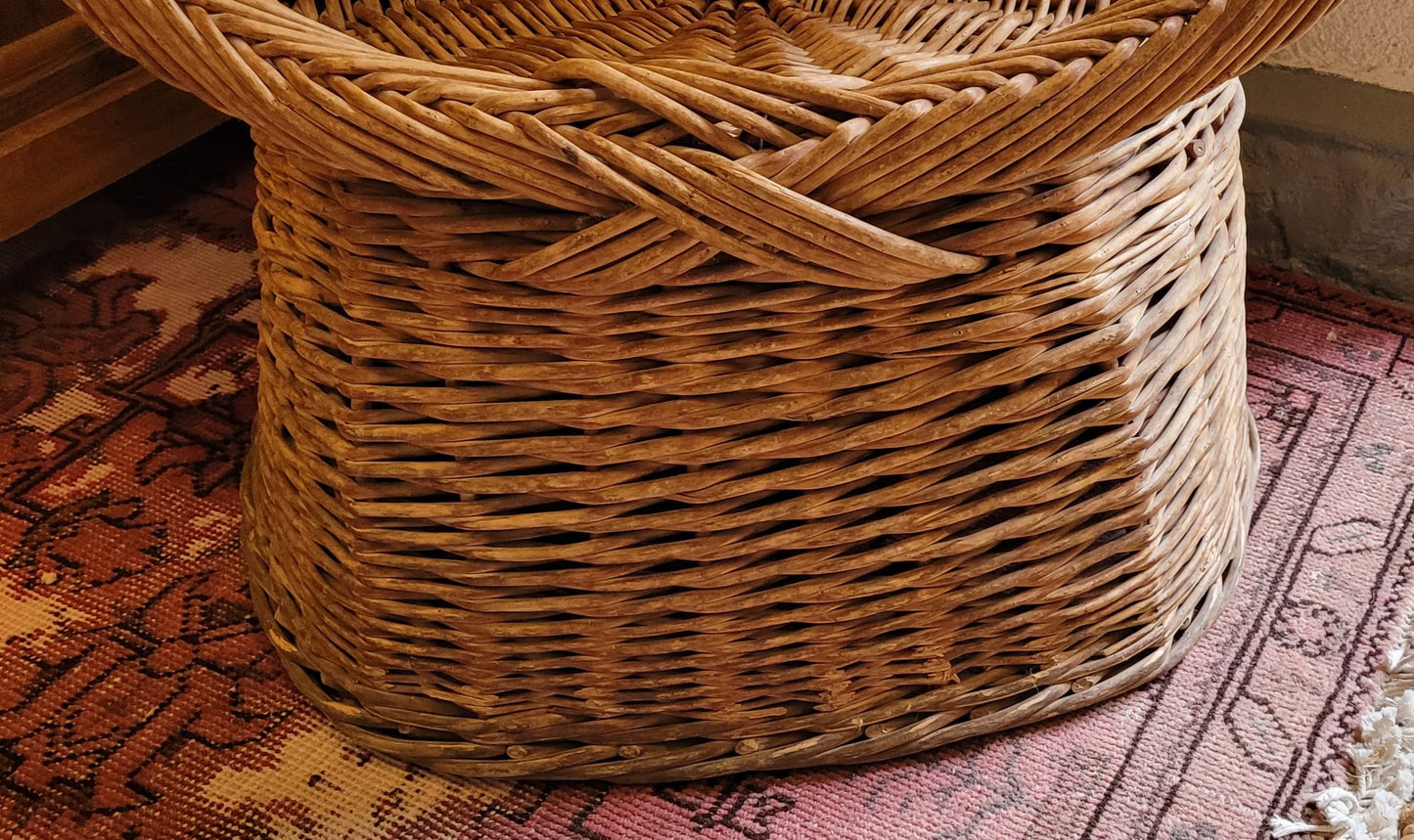 Fauteuil en rotin vintage - Ref 77