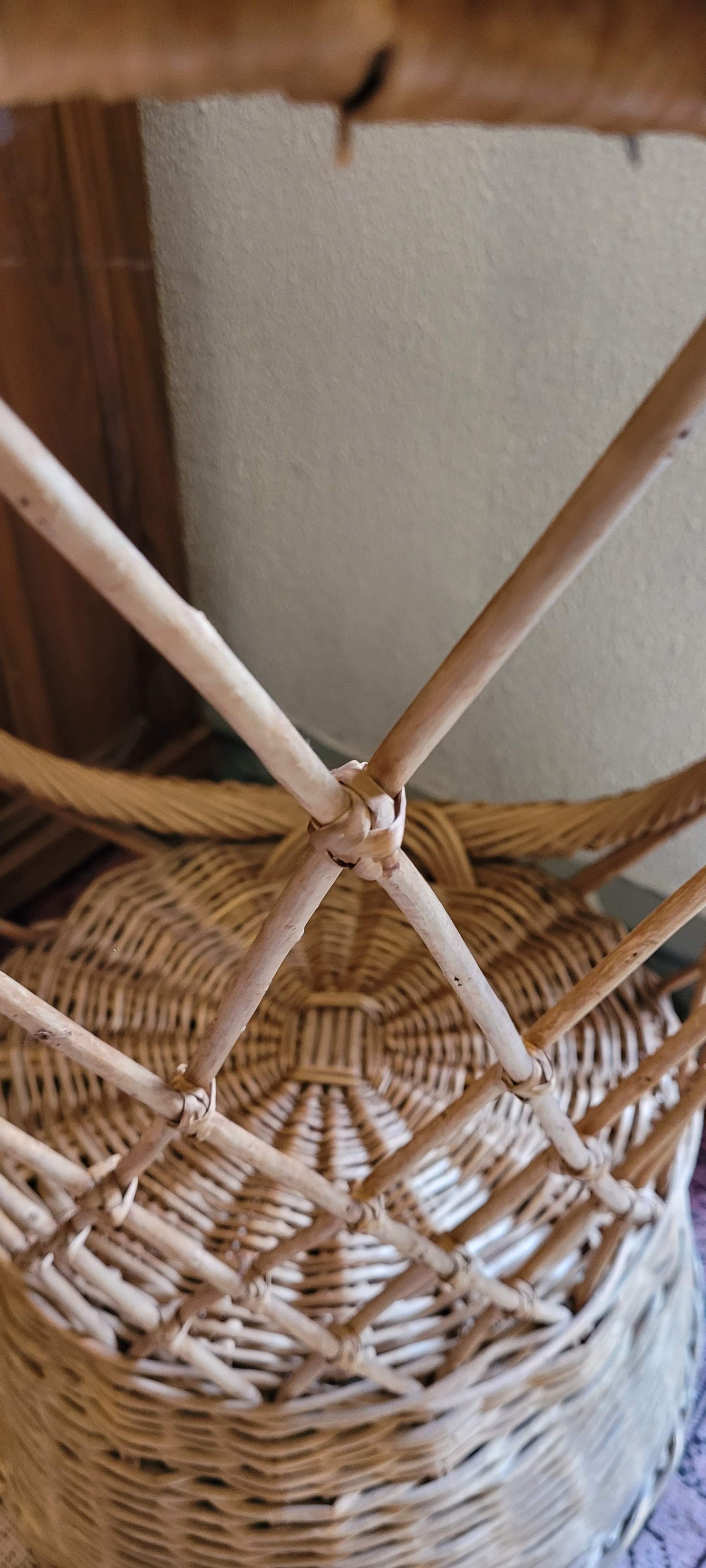 Fauteuil en rotin vintage - Ref 77