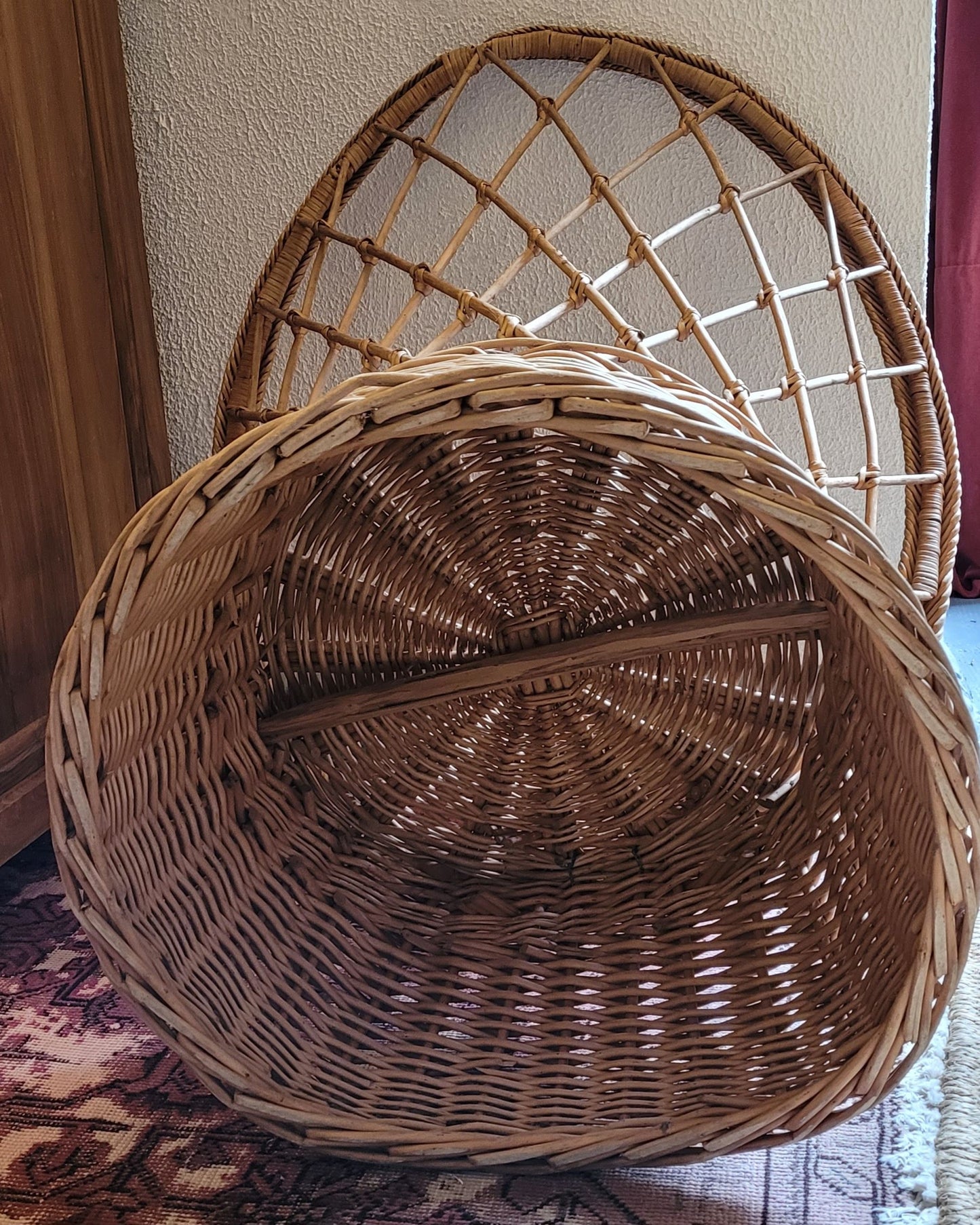 Fauteuil en rotin vintage - Ref 77