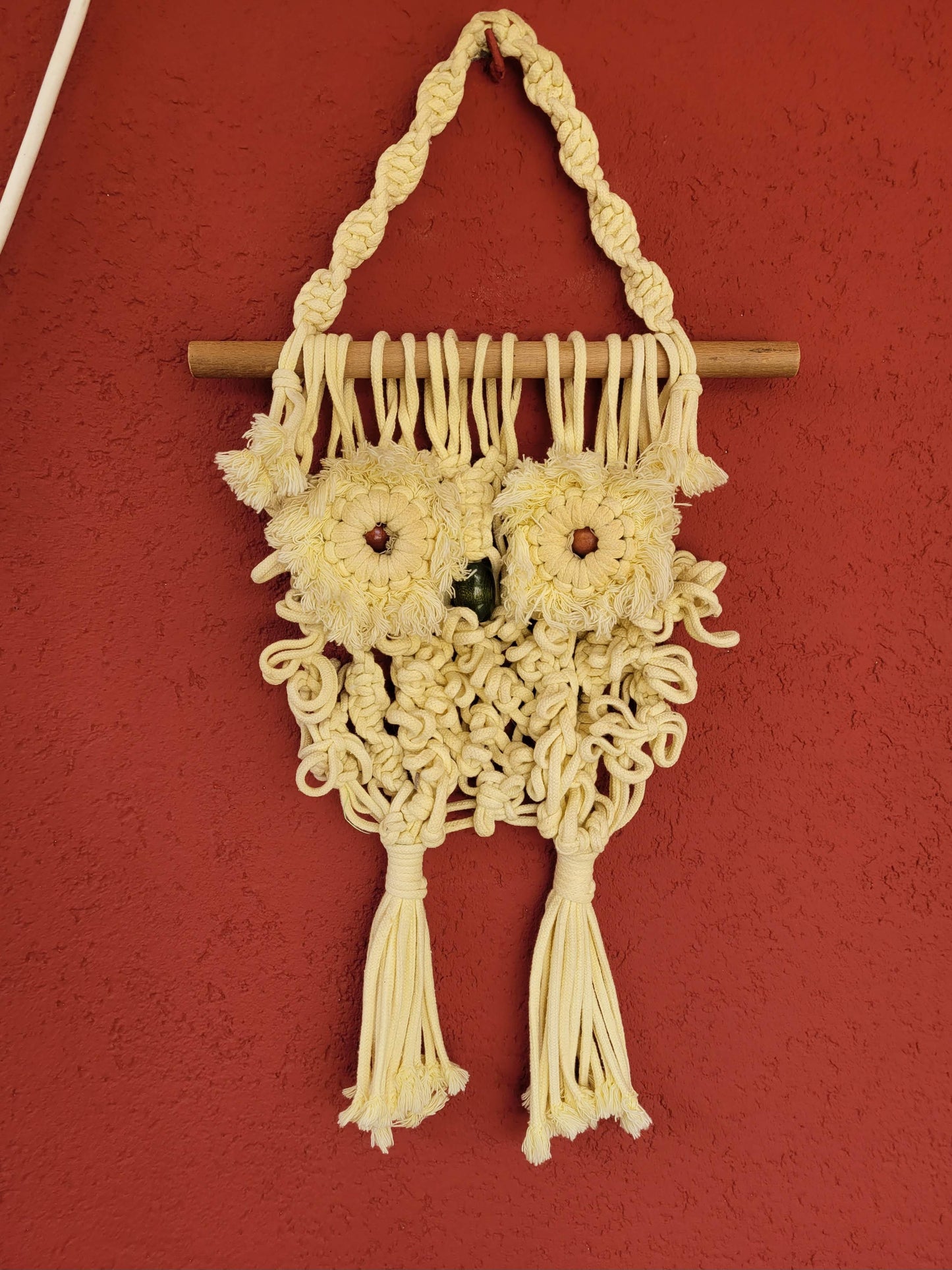 Macramé Chouette- Décoration murale - ref 47