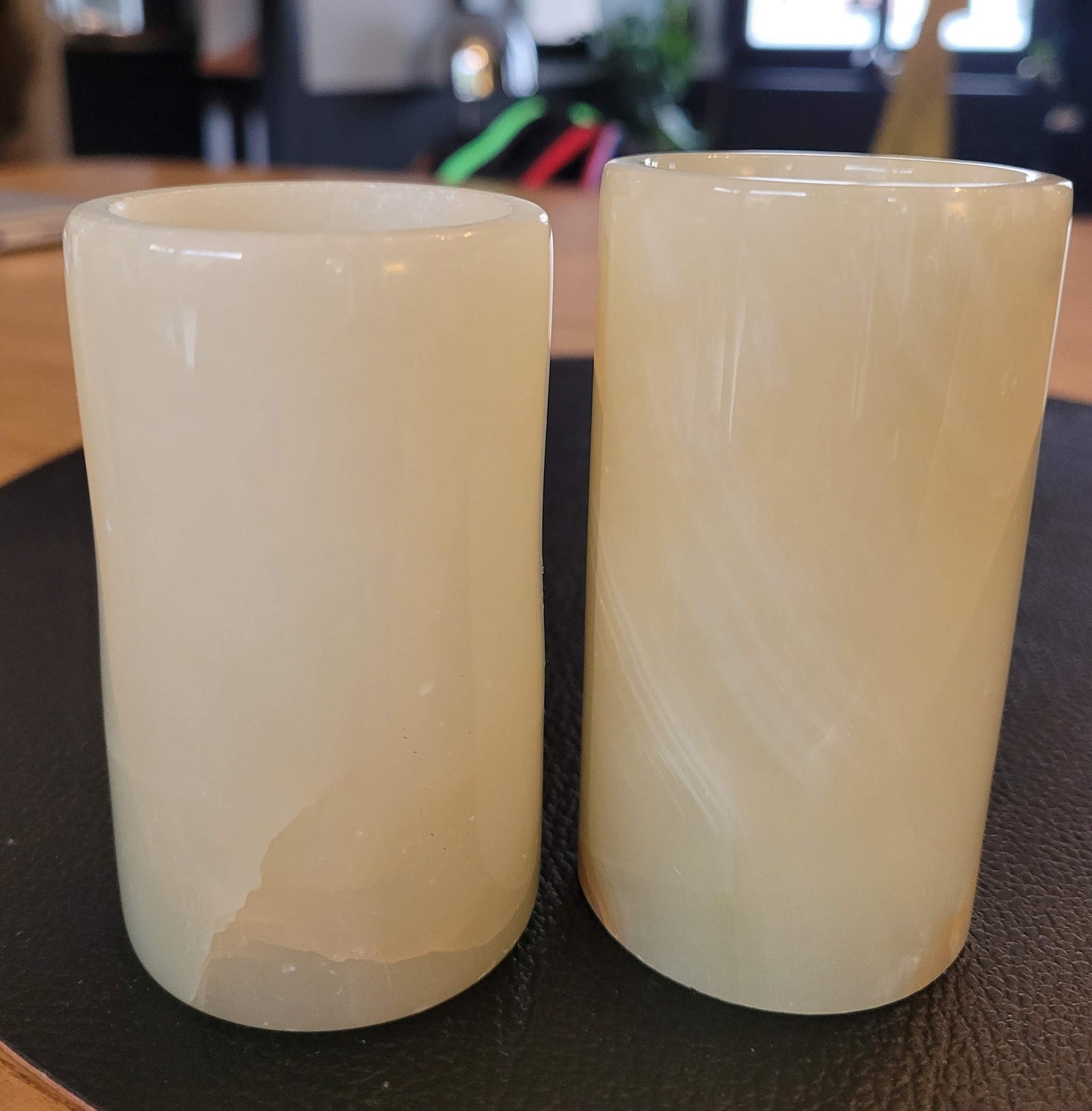 Lot de 2 pots en Onyx - ref 51