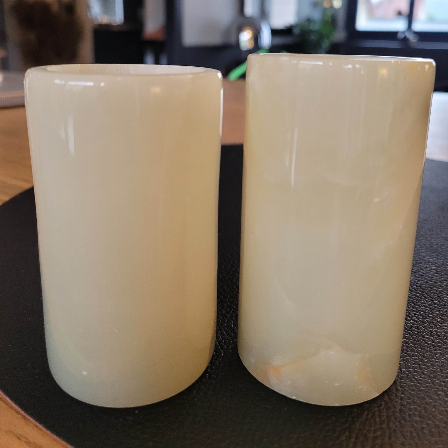 Lot de 2 pots en Onyx - ref 51