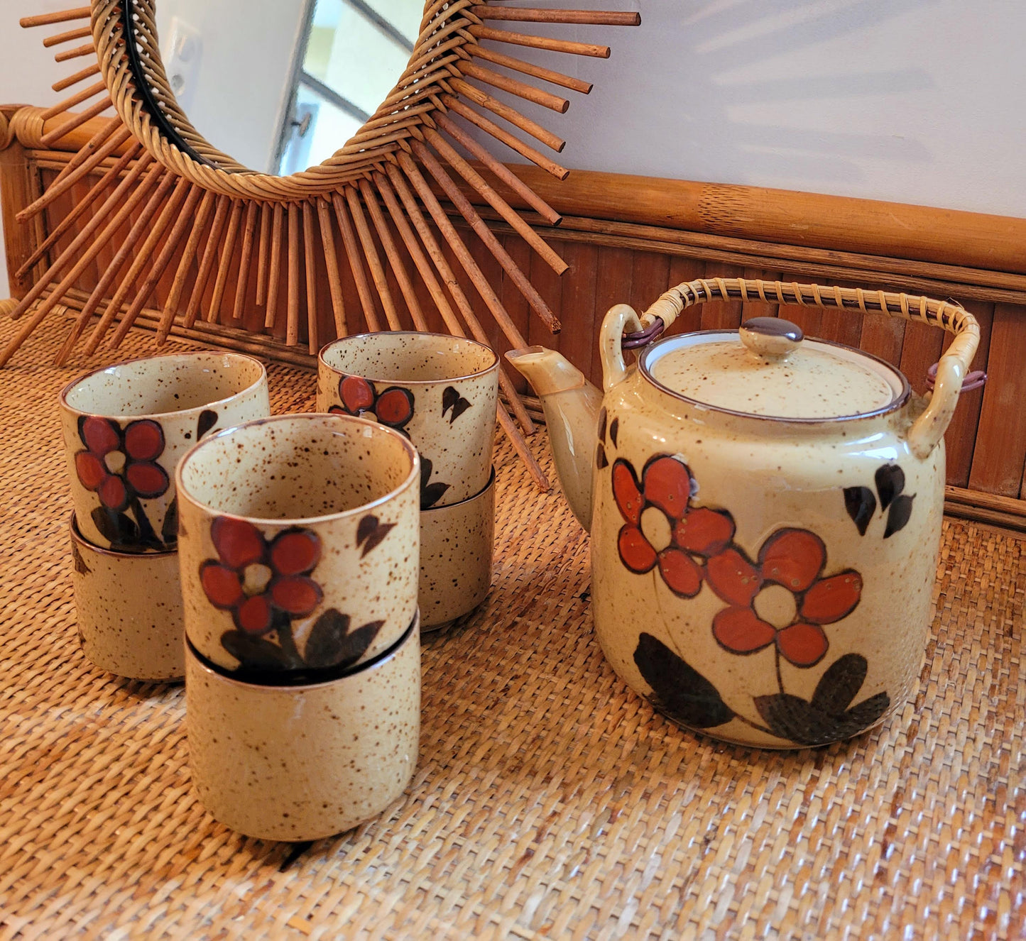 Service à café vintage en céramique - Ref 185