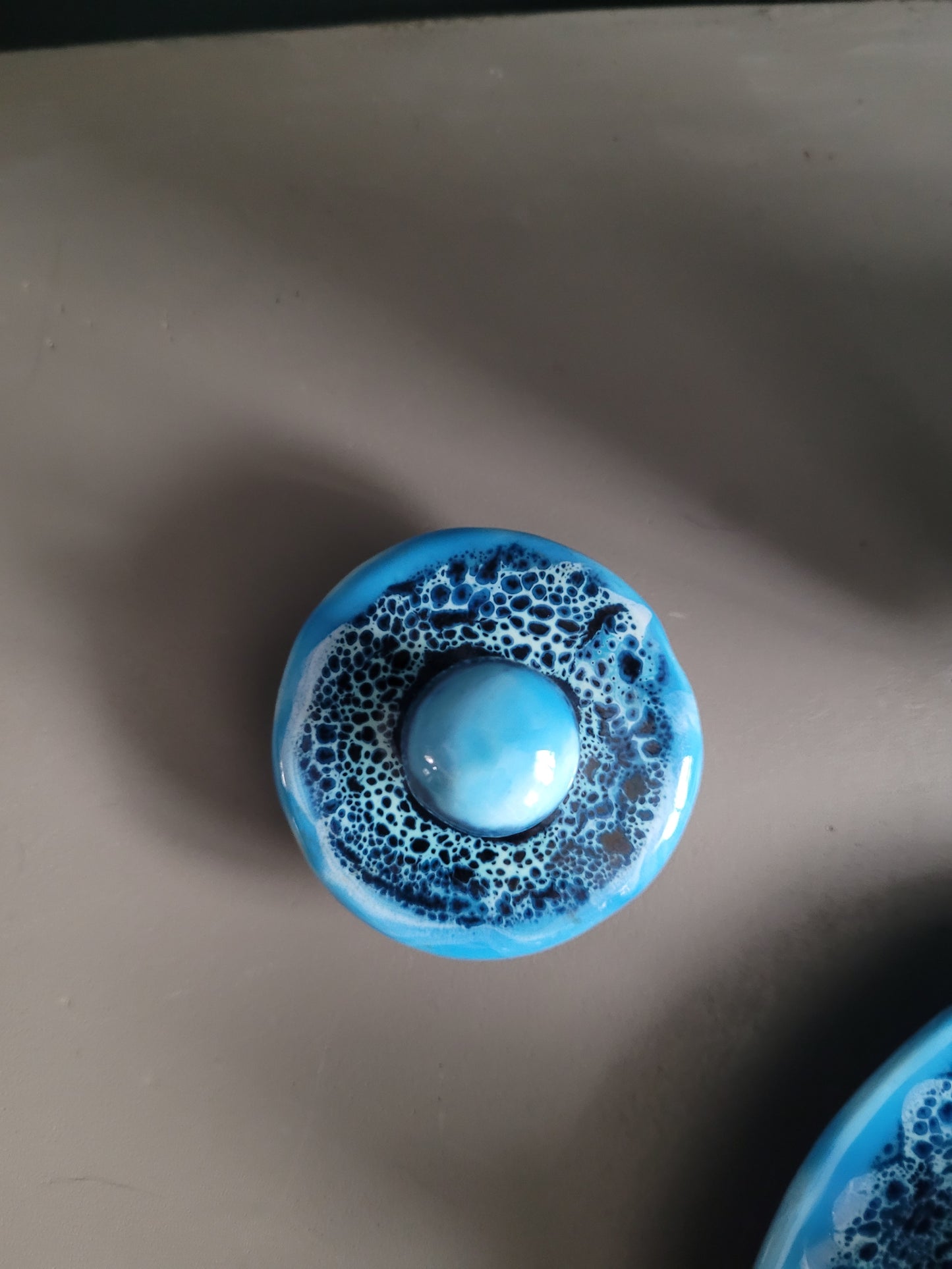 Service à café Vallauris bleu - 22 pièces - Réf 245