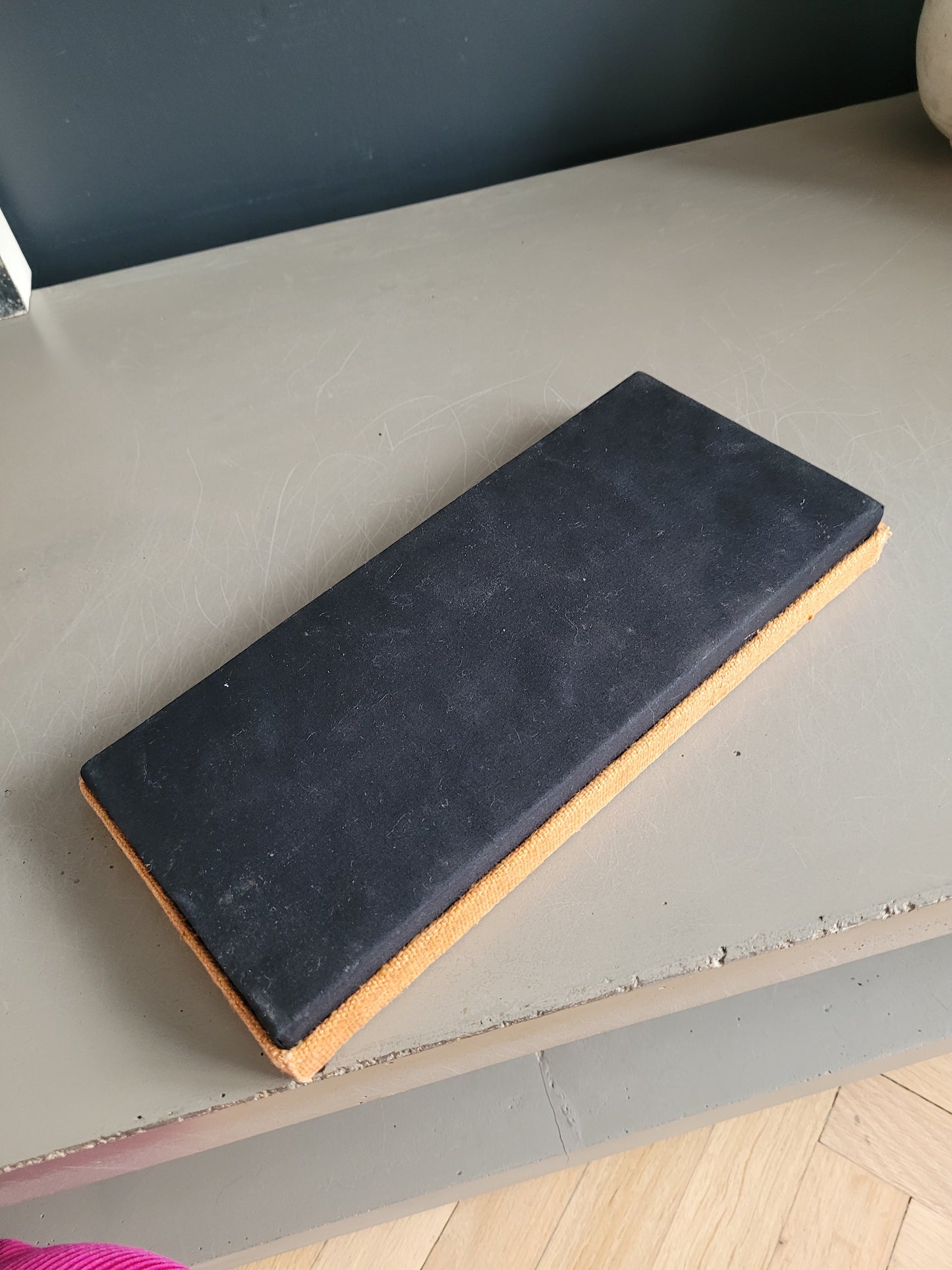 Ensemble porte-couteaux en céramique et porte-baguettes en bois - Ref 256