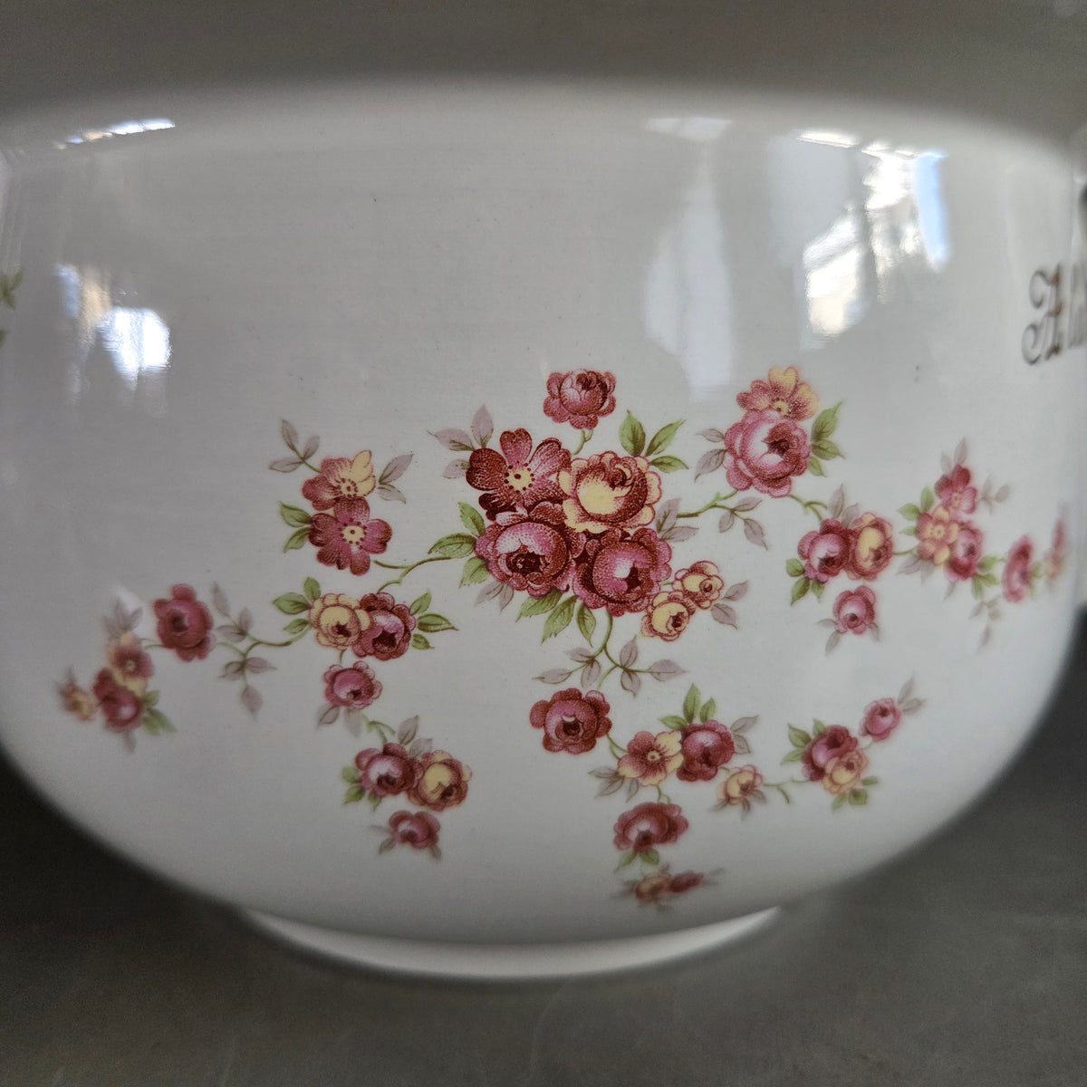 Ancien pot de chambre "À la Mariée" - Moulin des Loups - Vintage - Ref 1450