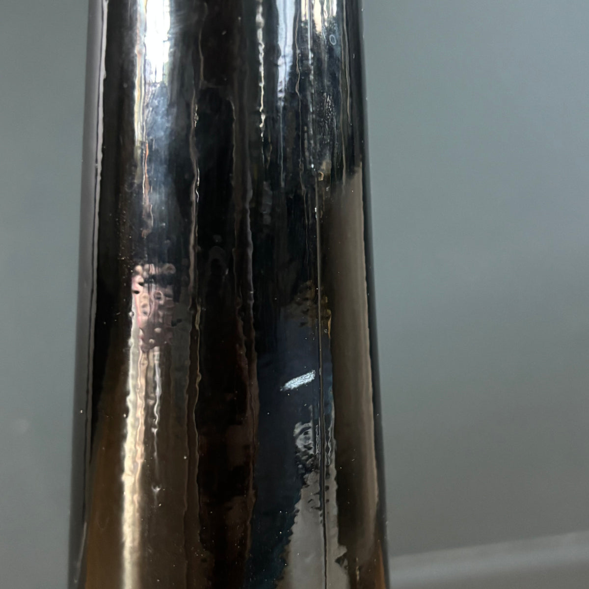 Grand vase en céramique noire - Ref 1285