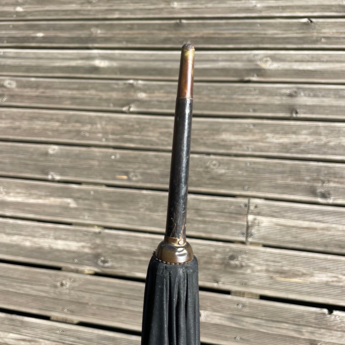 Ombrelle en soie noire 1900 - Ref 1100