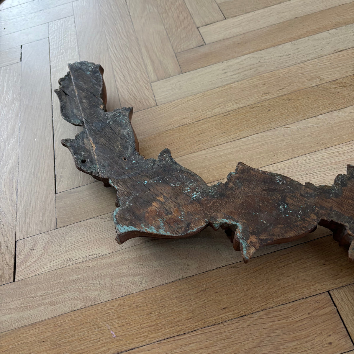 Frise murale en bois sculpté 125cm - Ref 1327
