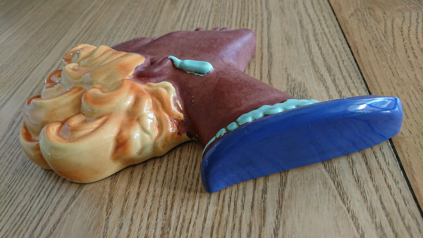 Masque en porcelaine à suspendre - Visage de femme - Ref 71