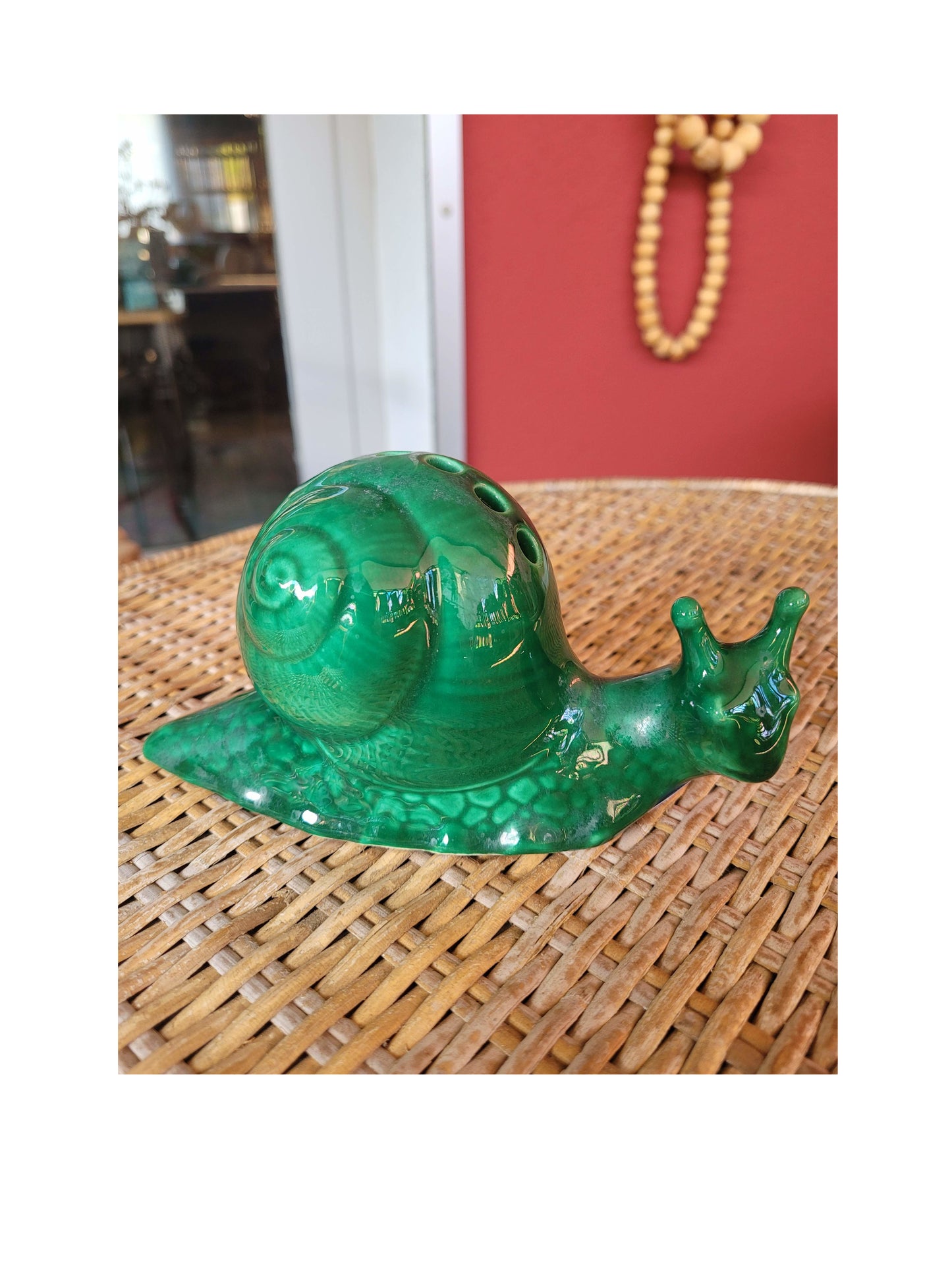 Escargot porte piques en céramique - Ref 178