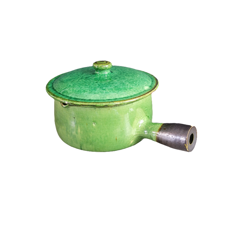 Caquelon à couvercle en terre cuite Vallauris - Ref 324