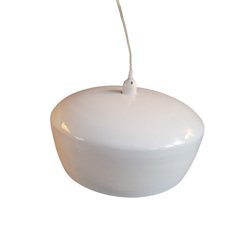 Suspension en bambou et blanc - Ref 58