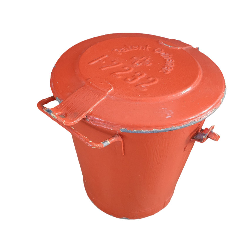 Poubelle métallique Patent Ochsner 1950 - Ref 553