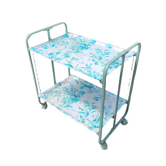 Desserte pliante vintage à fleurs - Ref 468