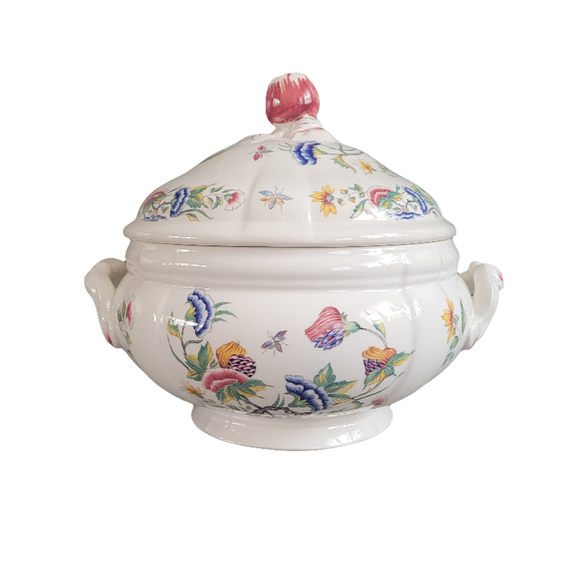 Soupière en faience émaillée Sarreguemines modèle Rouen - Compatible lave-vaisselle - Ref 392