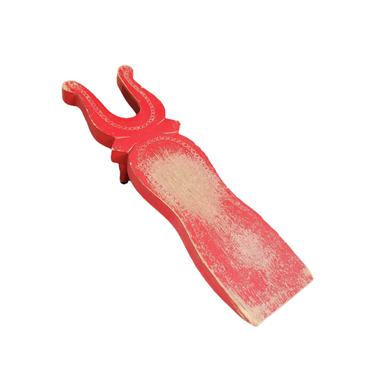 Tire-bottes ancien en bois peint - Ref 443