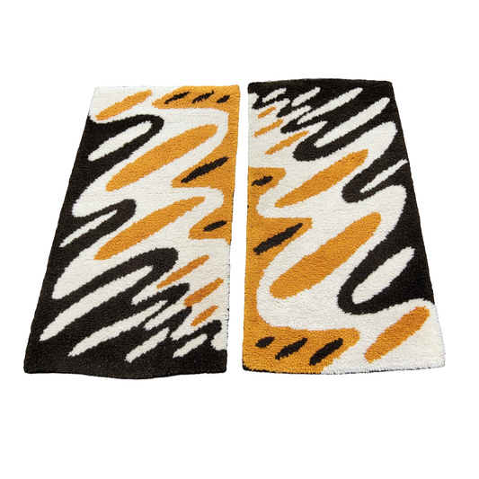 Paire de descentes de lit en laine - tapis - Ref 464