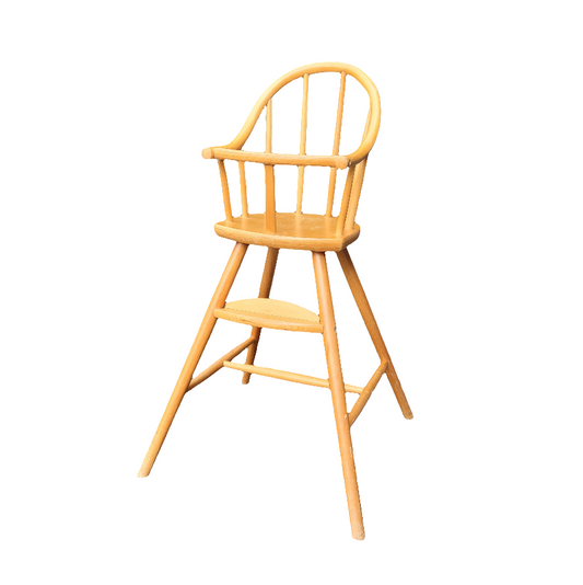 Chaise haute bébé Ikea Gulliver en hêtre cintré- Ref 348