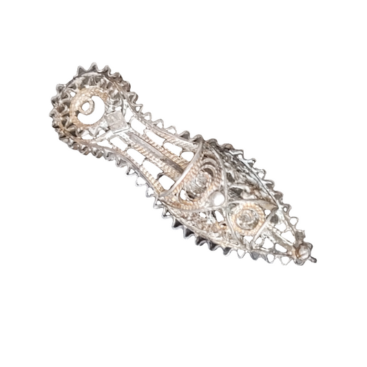 Broche chaussure ancienne très ouvragée- Ref 442