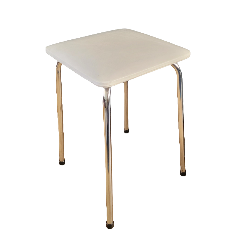 Tabouret vintage en Skaï et chrome - Ref 599