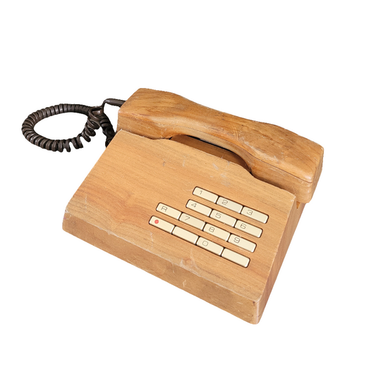 Téléphone en bois Gfeller Trub années 70 - Ref 552