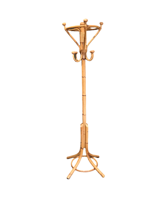 Porte-manteaux vintage en bambou - Ref 594