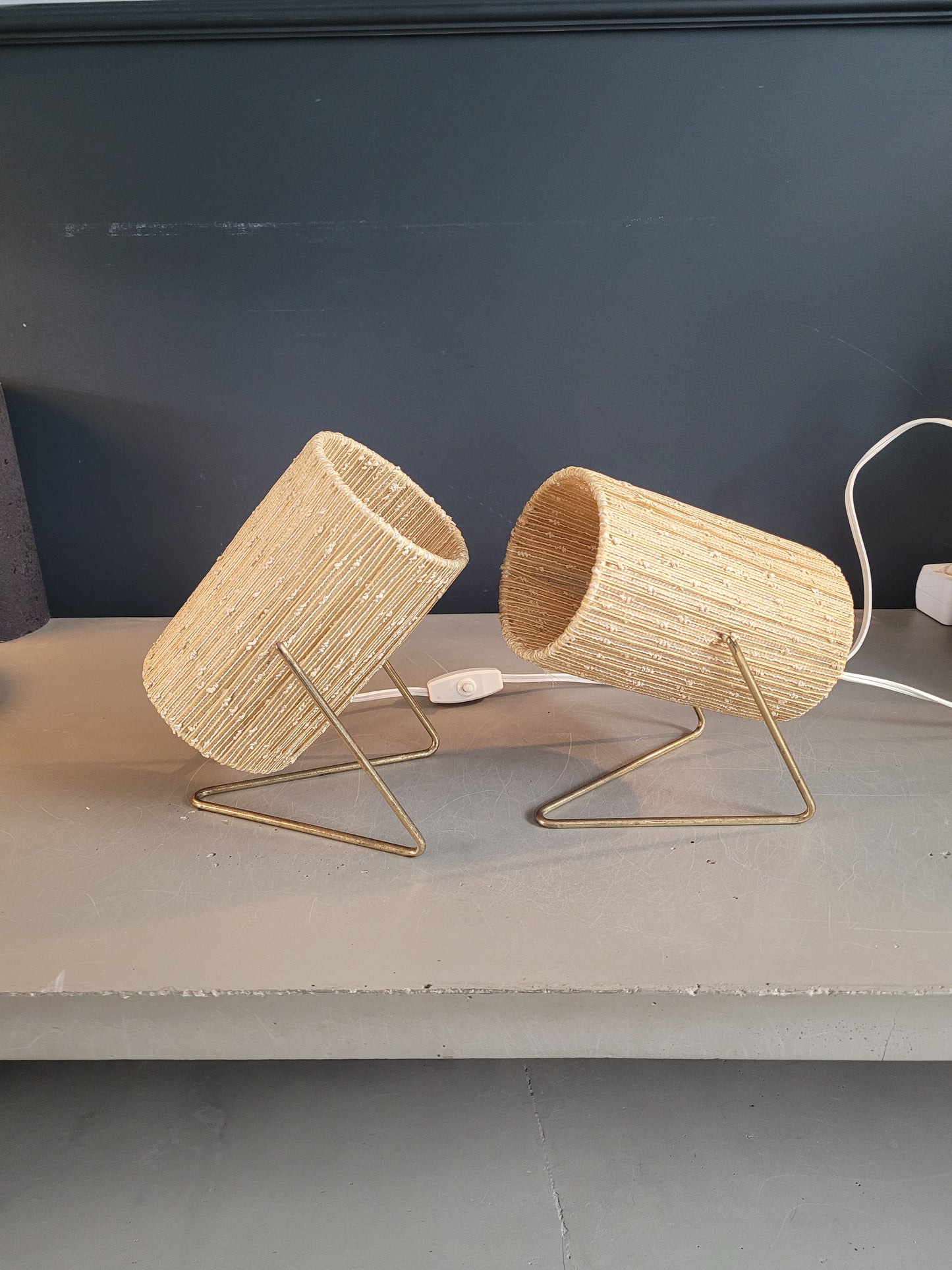 Paire de lampes orientables vintage - Ref 528