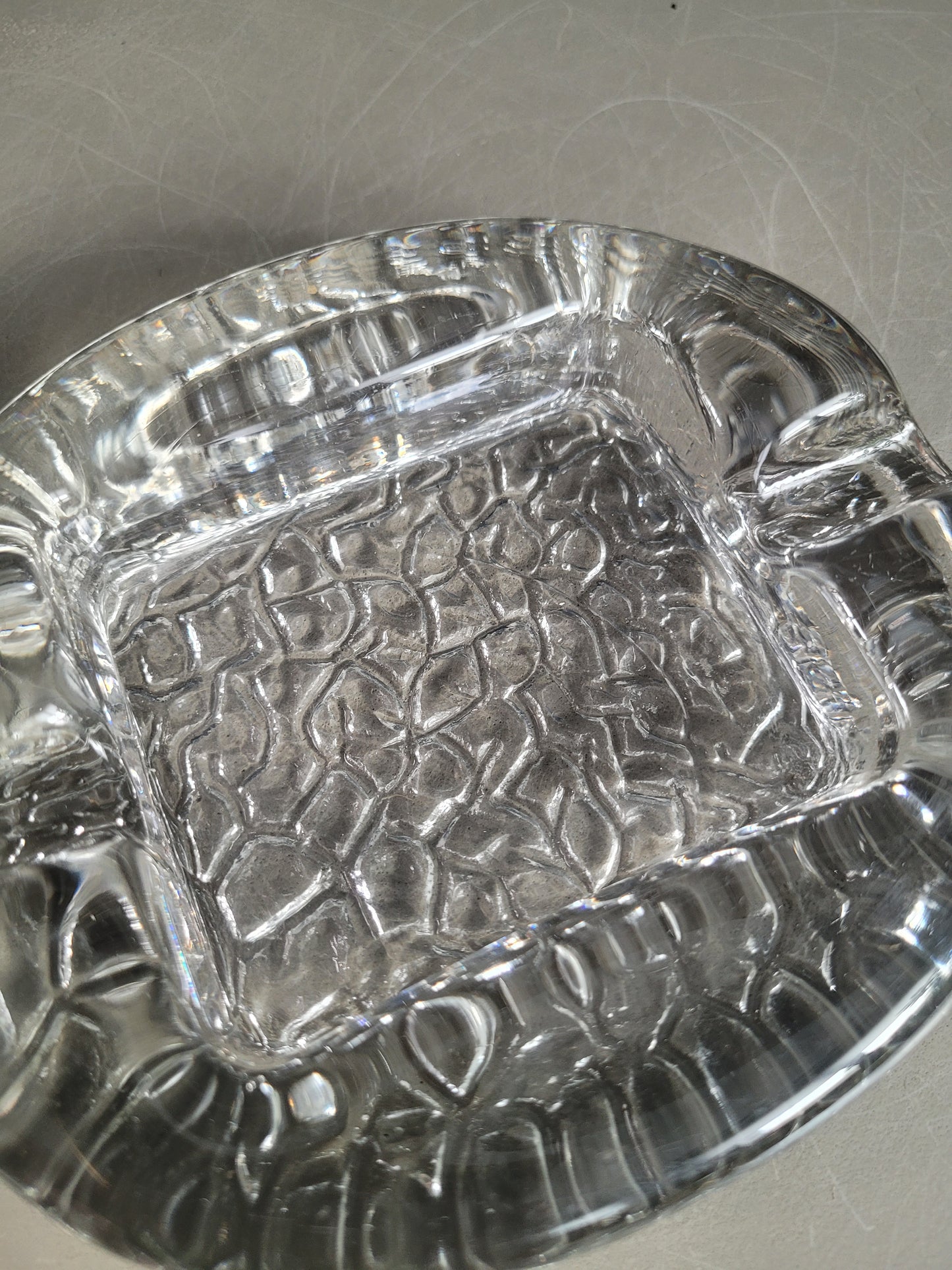 Cendrier en verre Kosta Boda, 1970, Suède- Ref 472