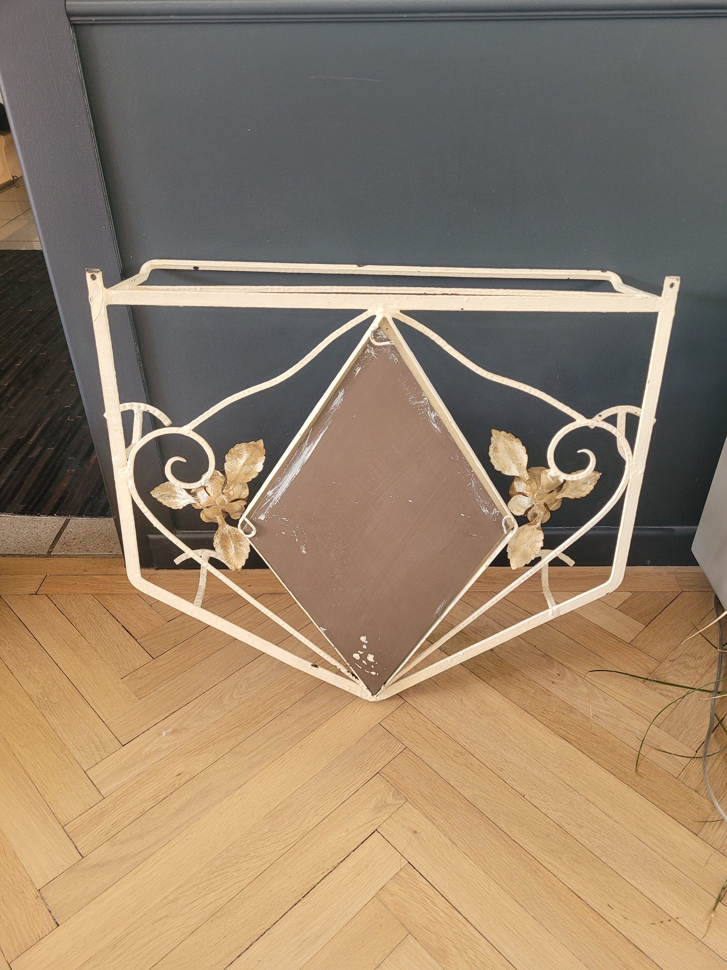 Vestiaire d'entrée- Porte-manteaux mural à miroir - Ref 778