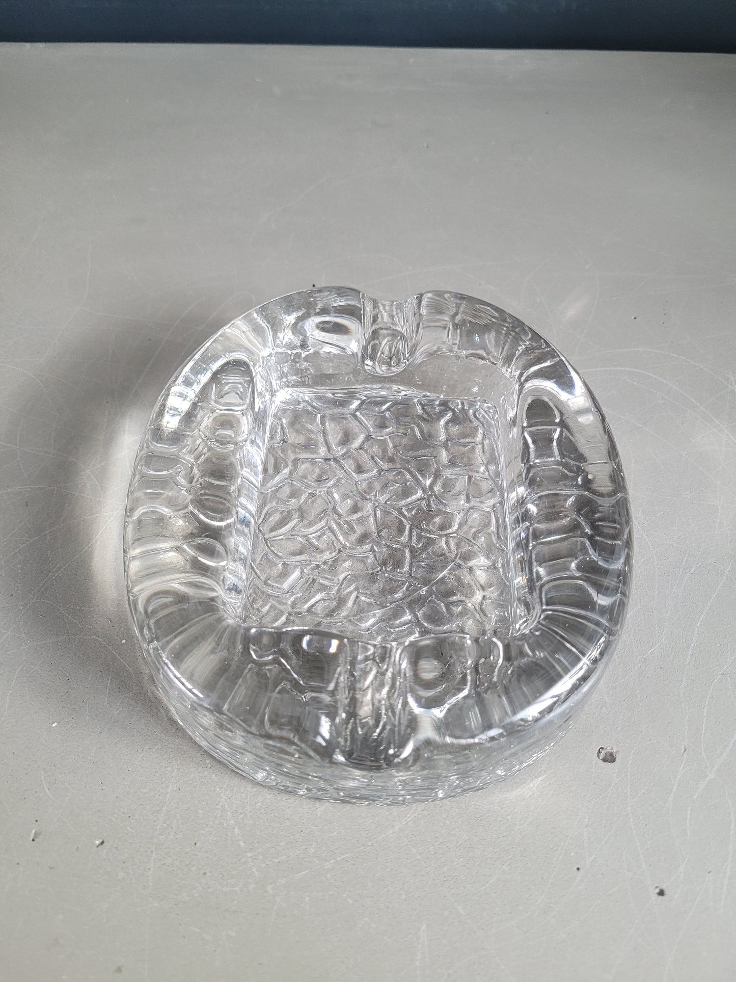 Cendrier en verre Kosta Boda, 1970, Suède- Ref 472