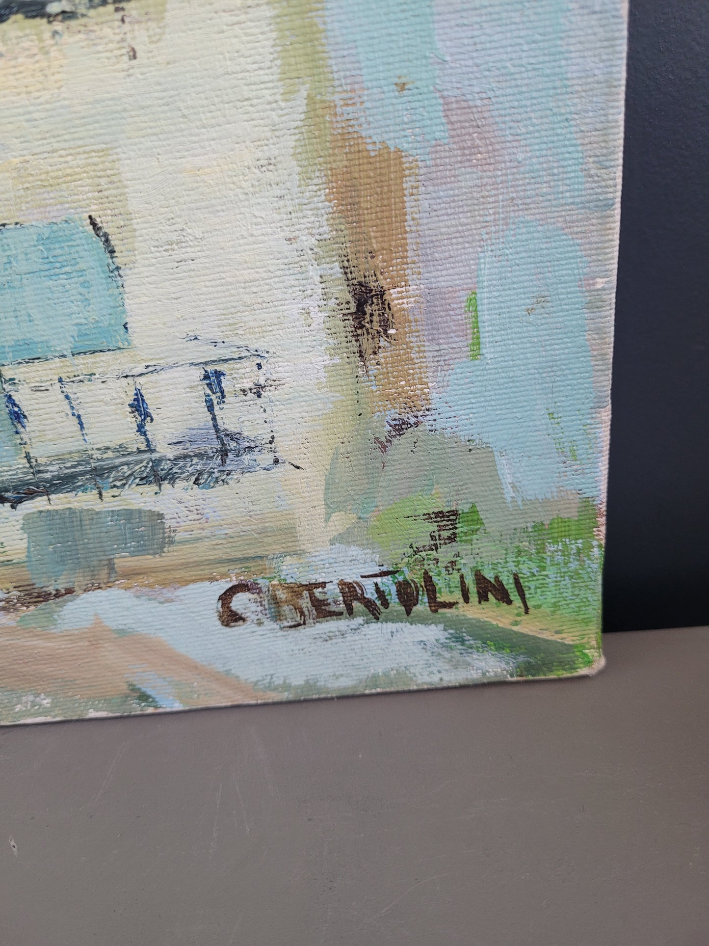 Tableai huile sur toile signée C. Bertolini - Ref 598