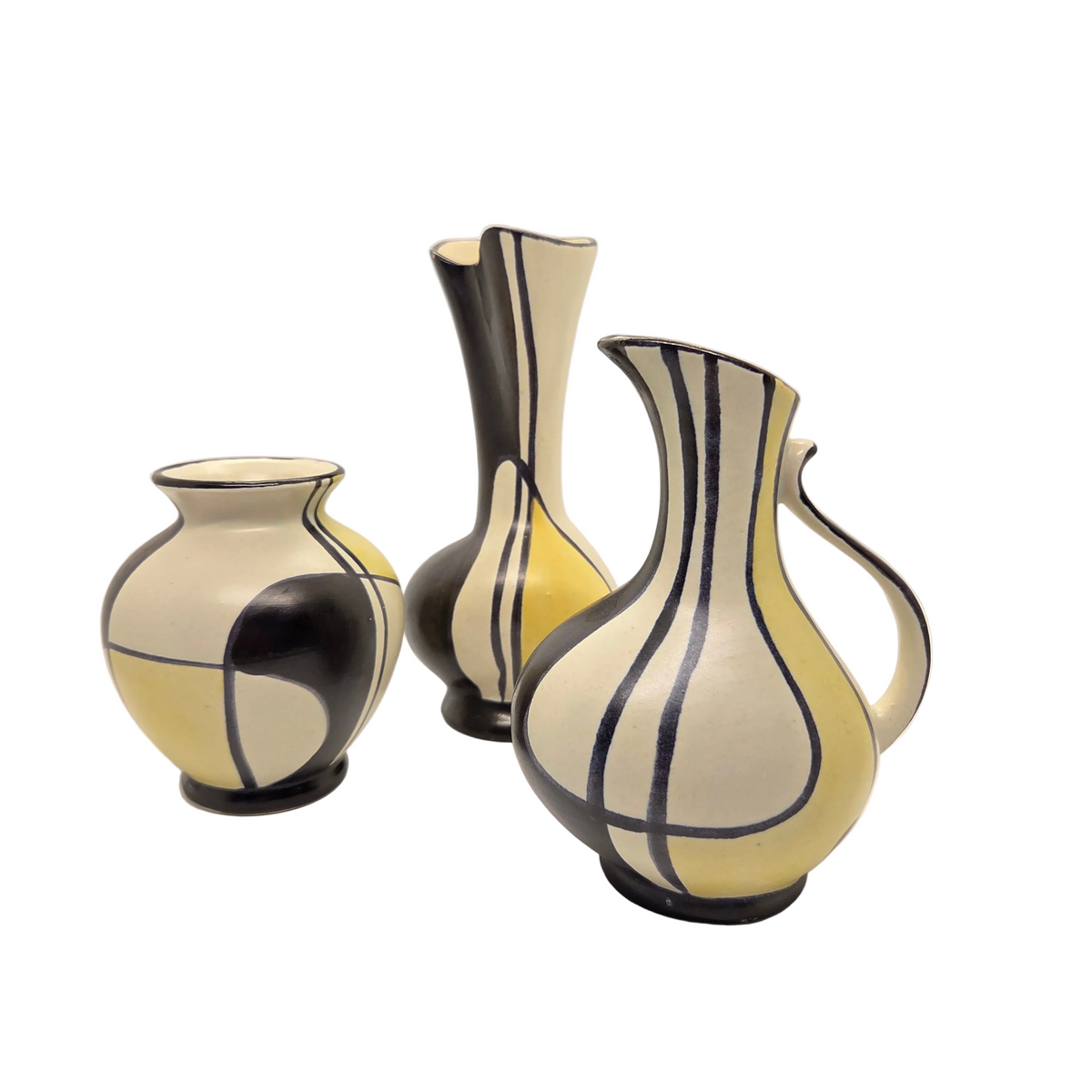 Trio de vases Bay Keramik motif Florenz - 1957 - Ref 1410