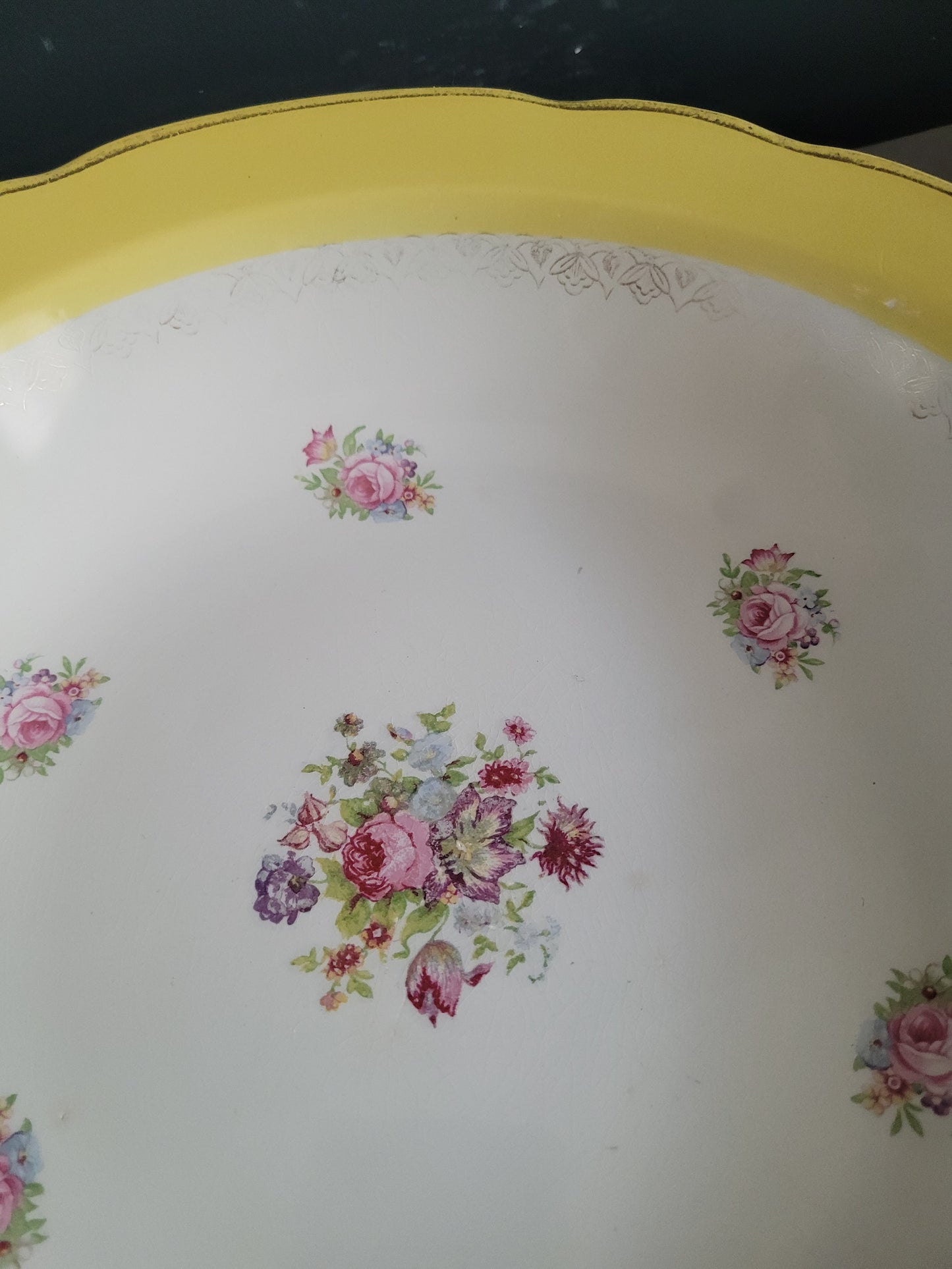 Soupière + 3 plats Digoin & Sarreguemines modèle Graziella - Ref 921