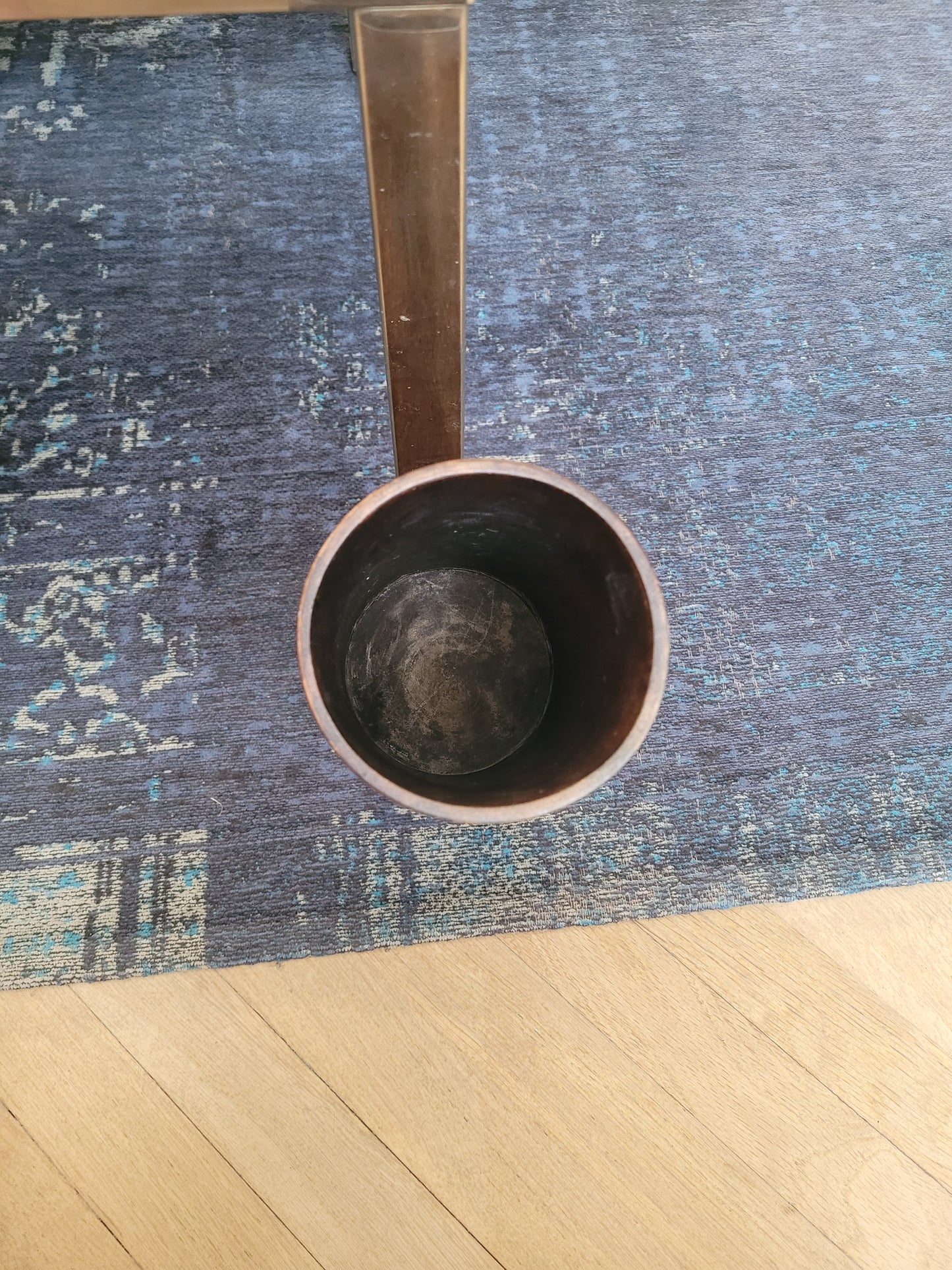 Cache pot en bois vintage - Ref 1088