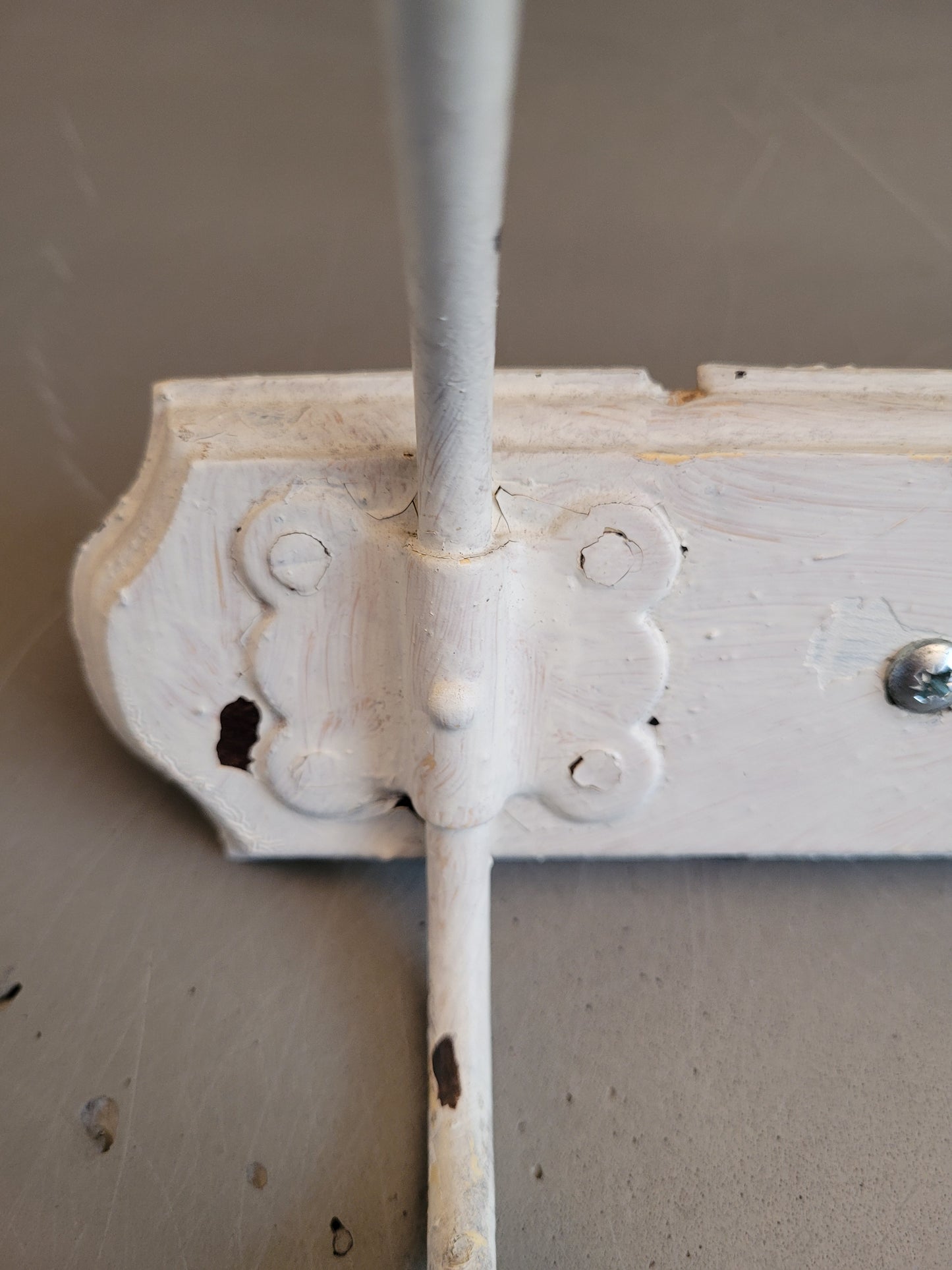 Porte-manteaux mural ancien 2 patères- Ref 716