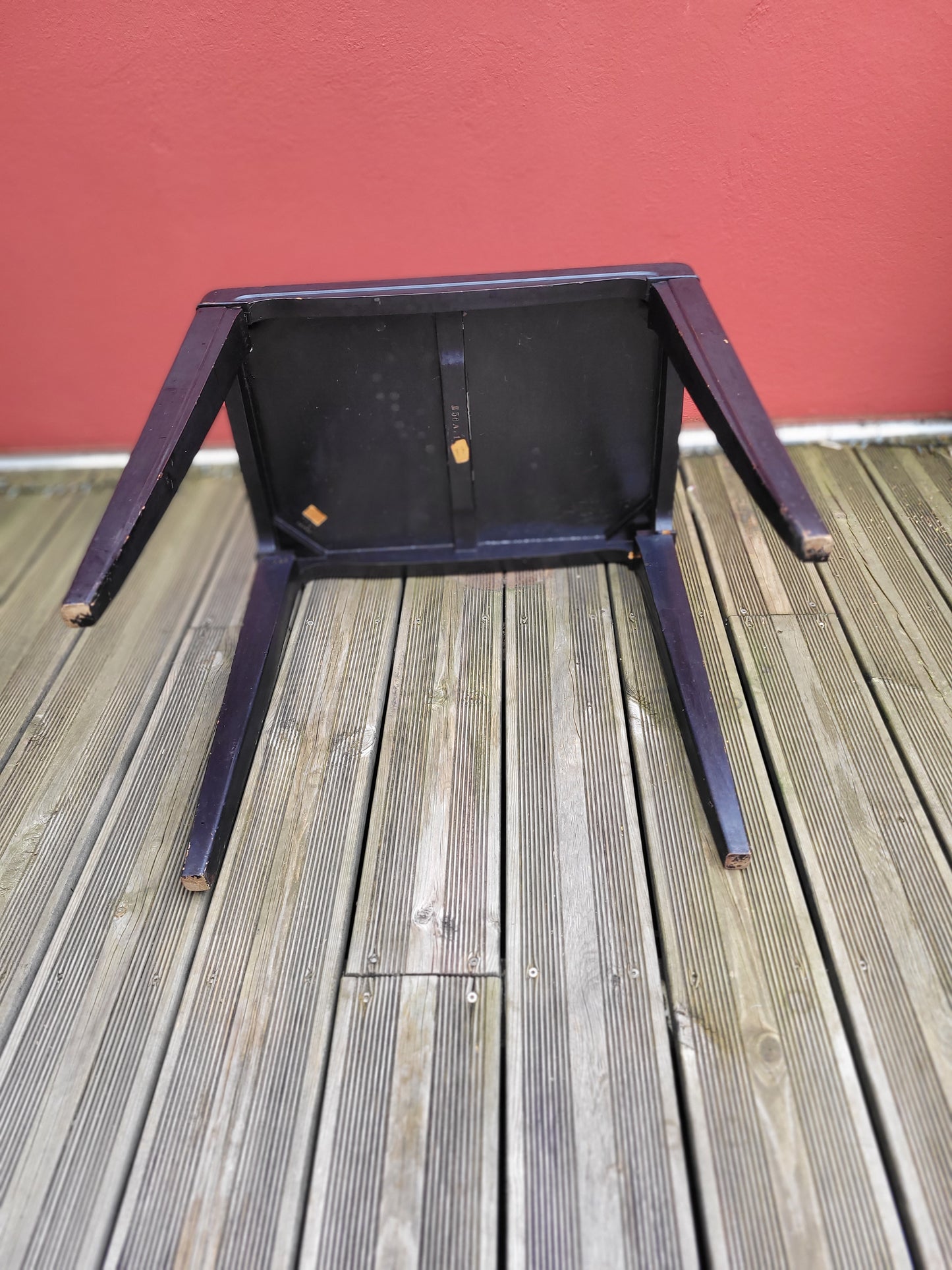 Table japonaise en bois laqué gravé- Ref 621