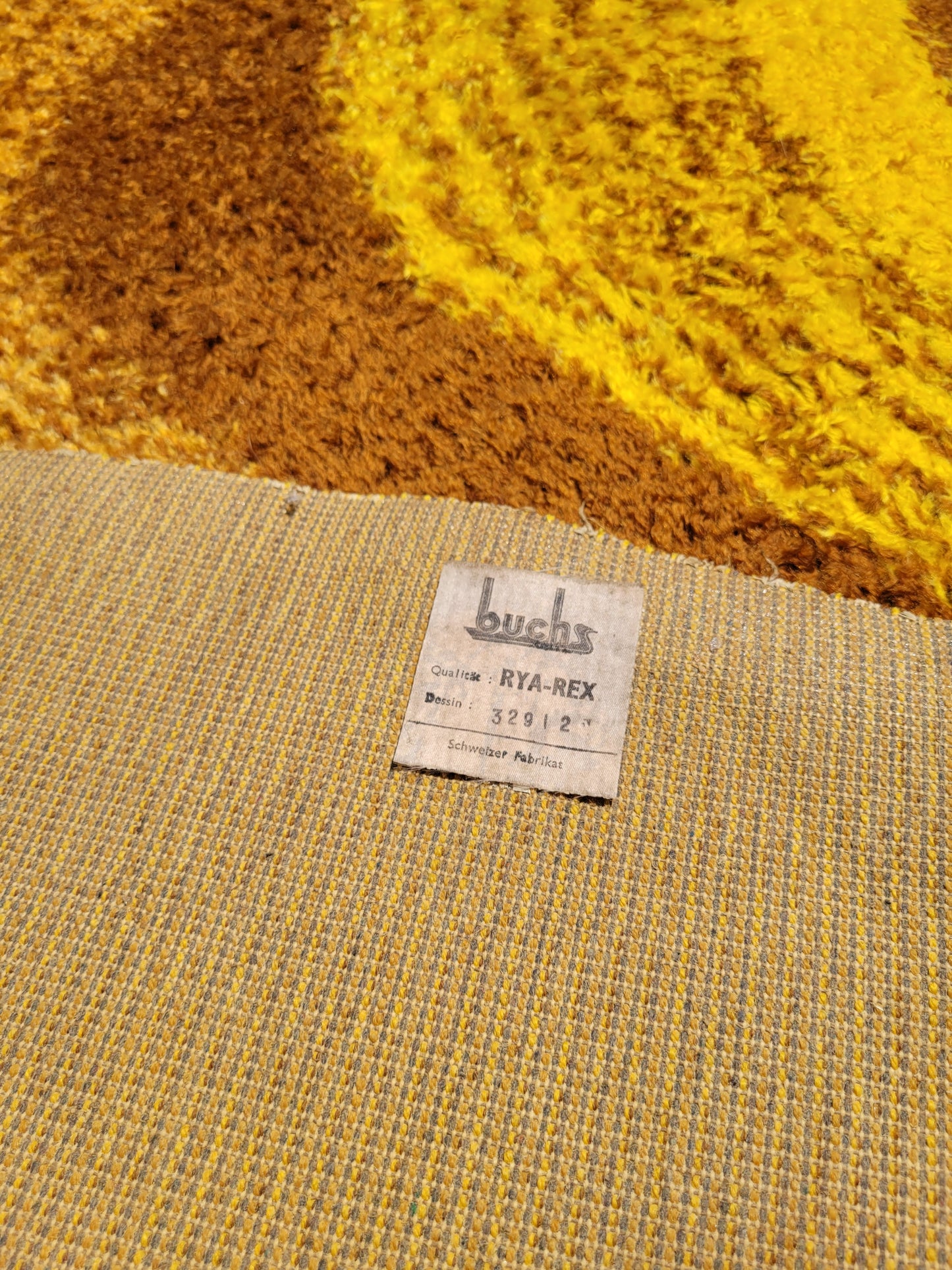 Tapis rond vintage en laine - diamètre 235cm - Ref 460