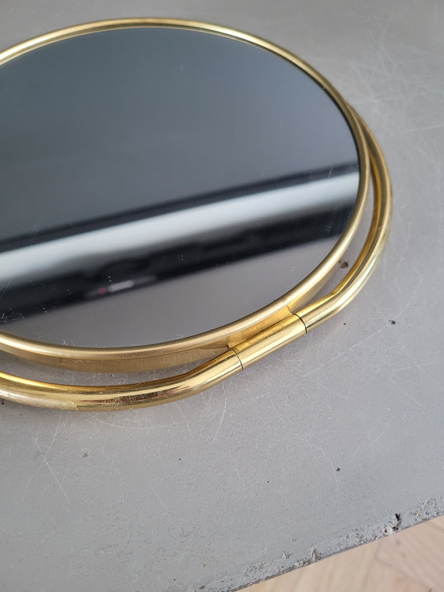 Miroir à poser inclinable en laiton - Ref 505