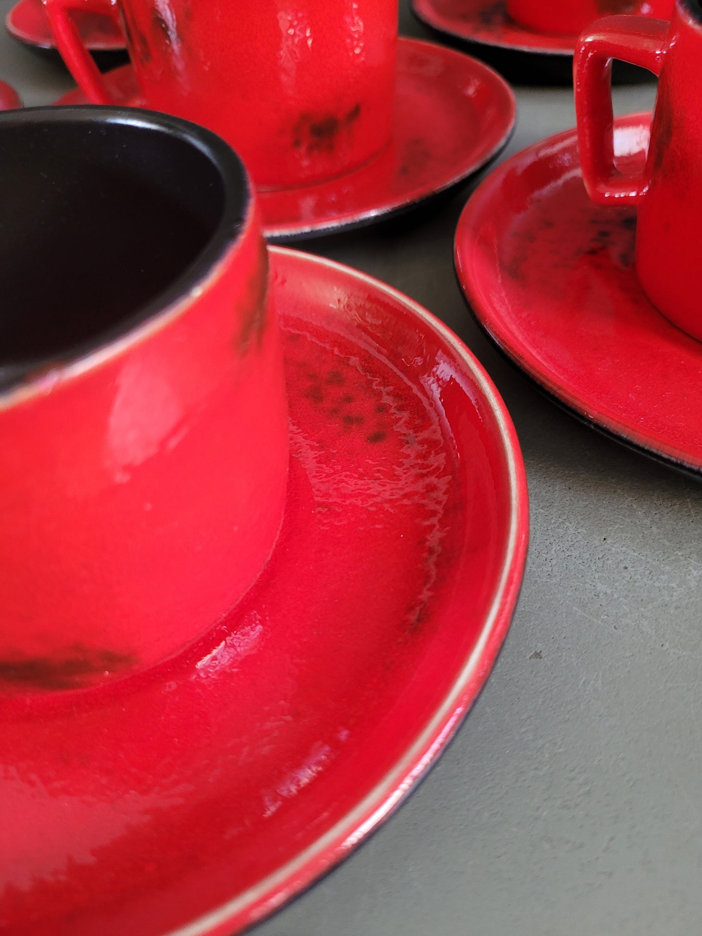 Service à café vintage 6 personnes complet - Ref 609