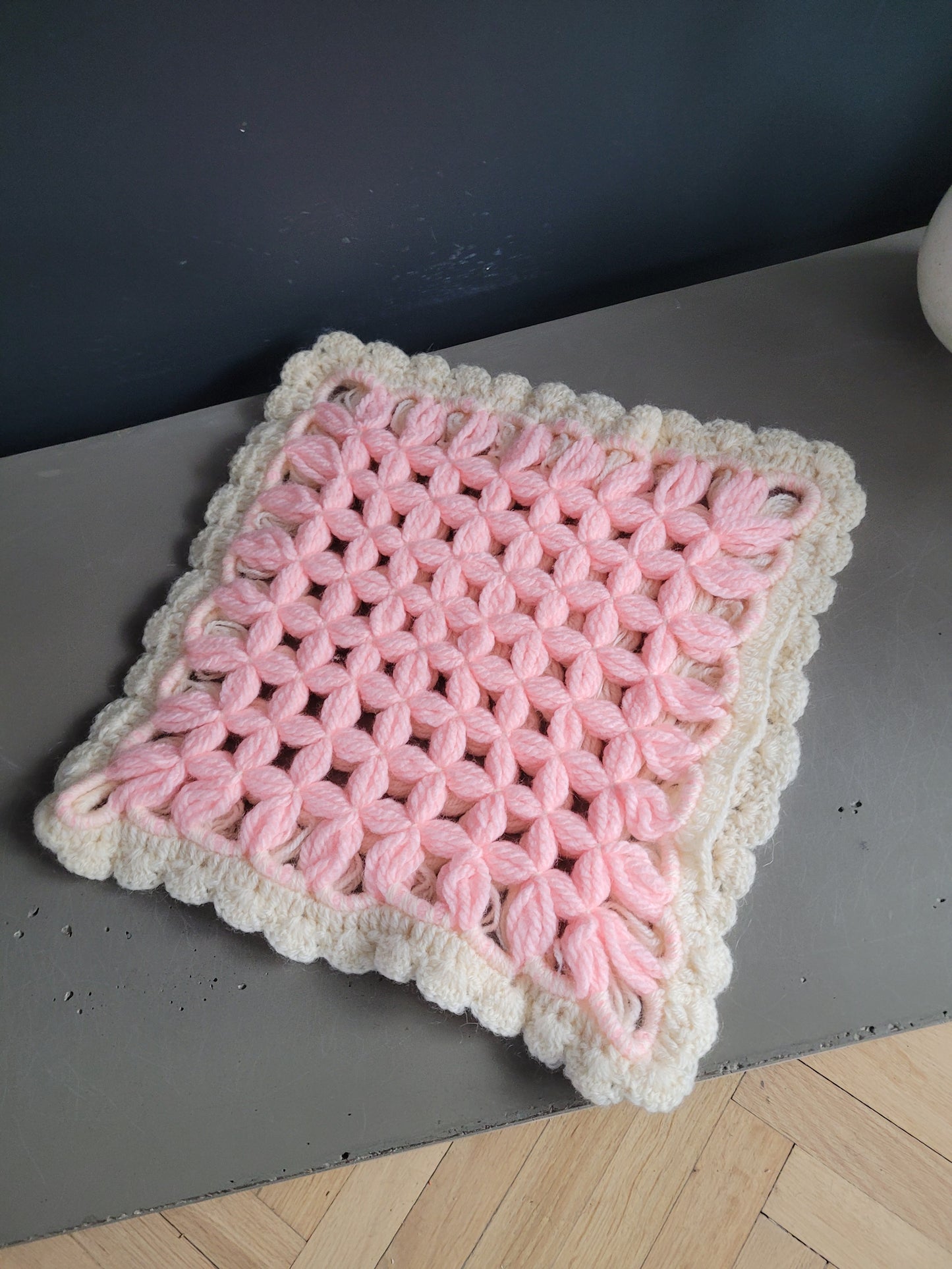 Housse de coussin en crochet 35x35 - Ref 770