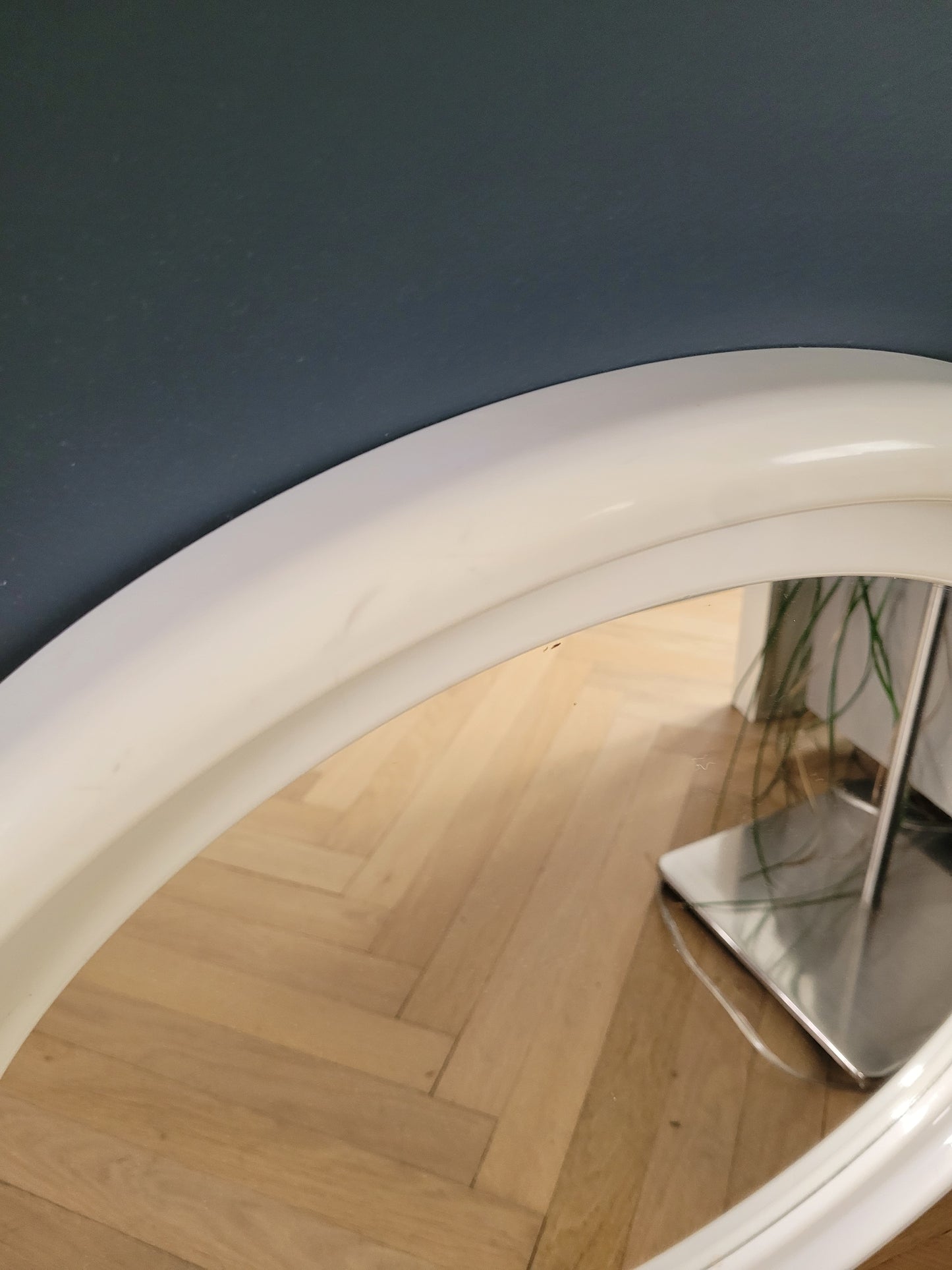 Miroir rond vintage en plastique- Ref 548