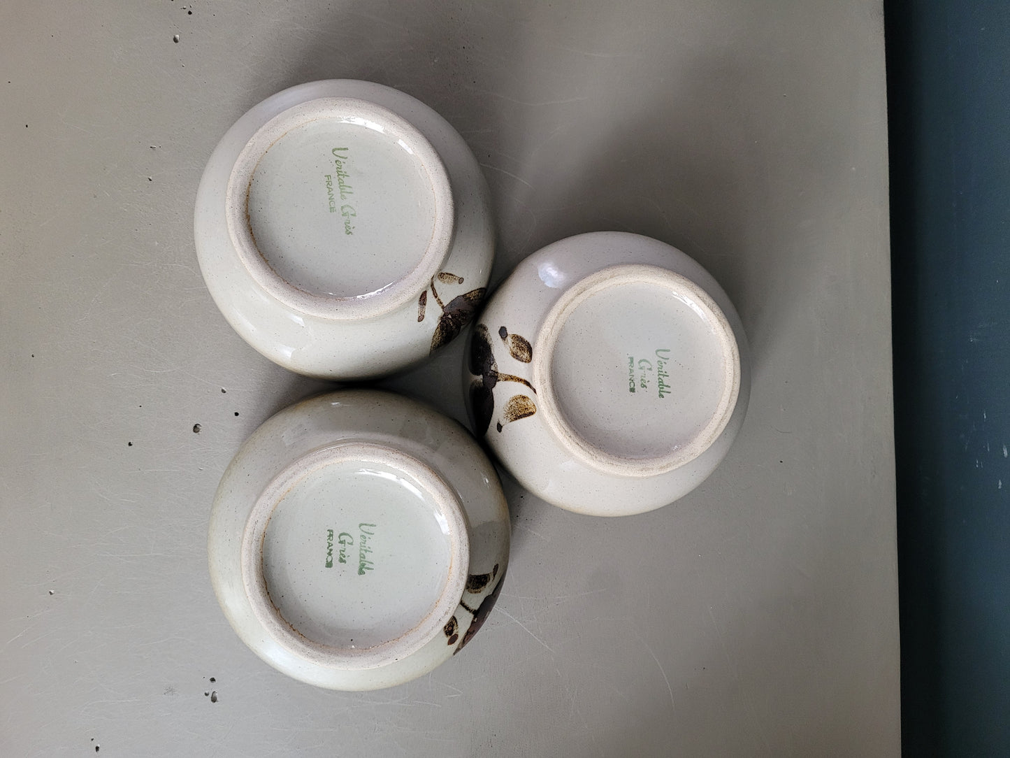 Trio de bols vintages en grès- Ref 318