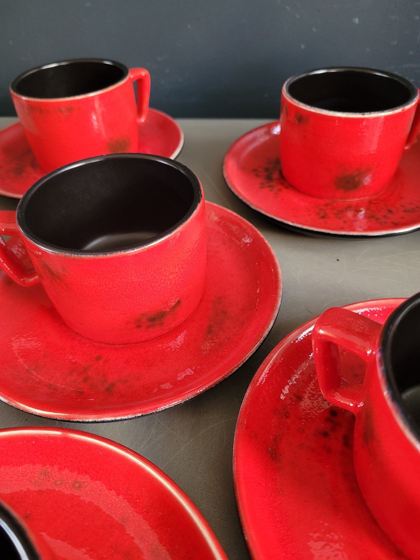 Service à café vintage 6 personnes complet - Ref 609