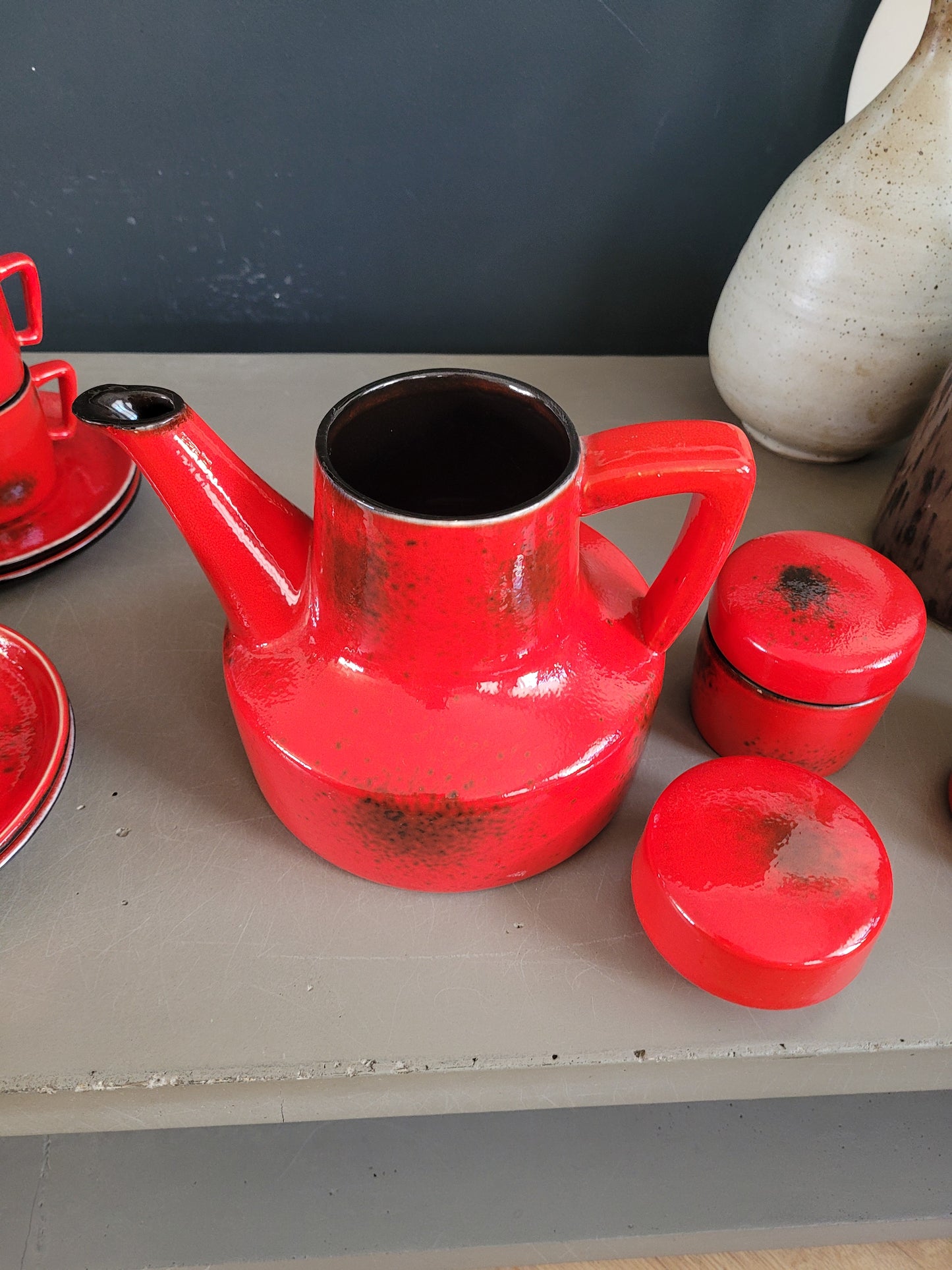 Service à café vintage 6 personnes complet - Ref 609