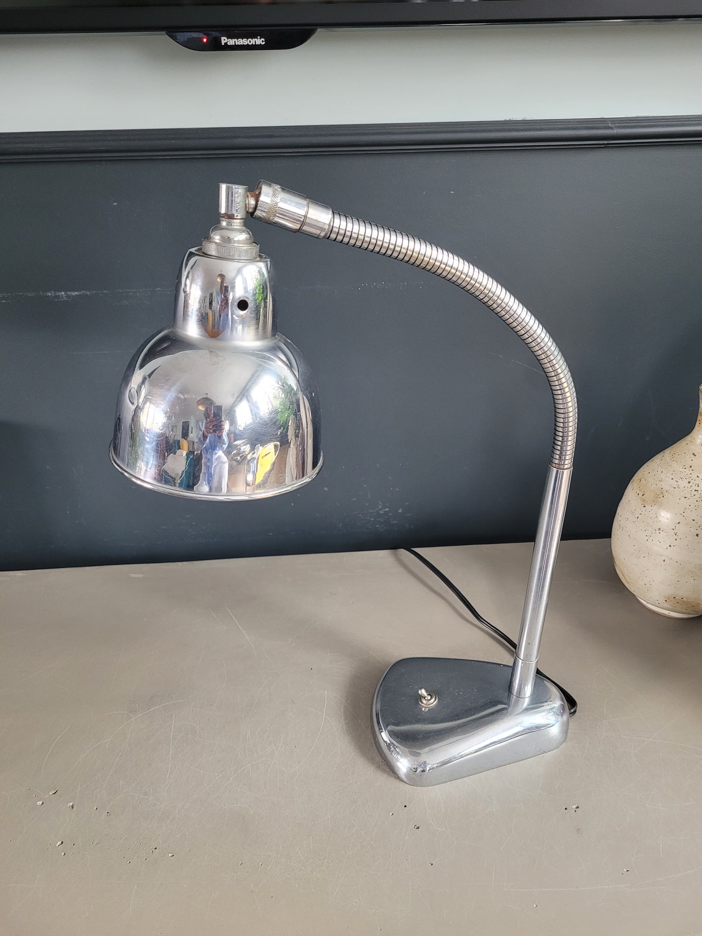 Lampe du bureau articulée chromée- Ref 538