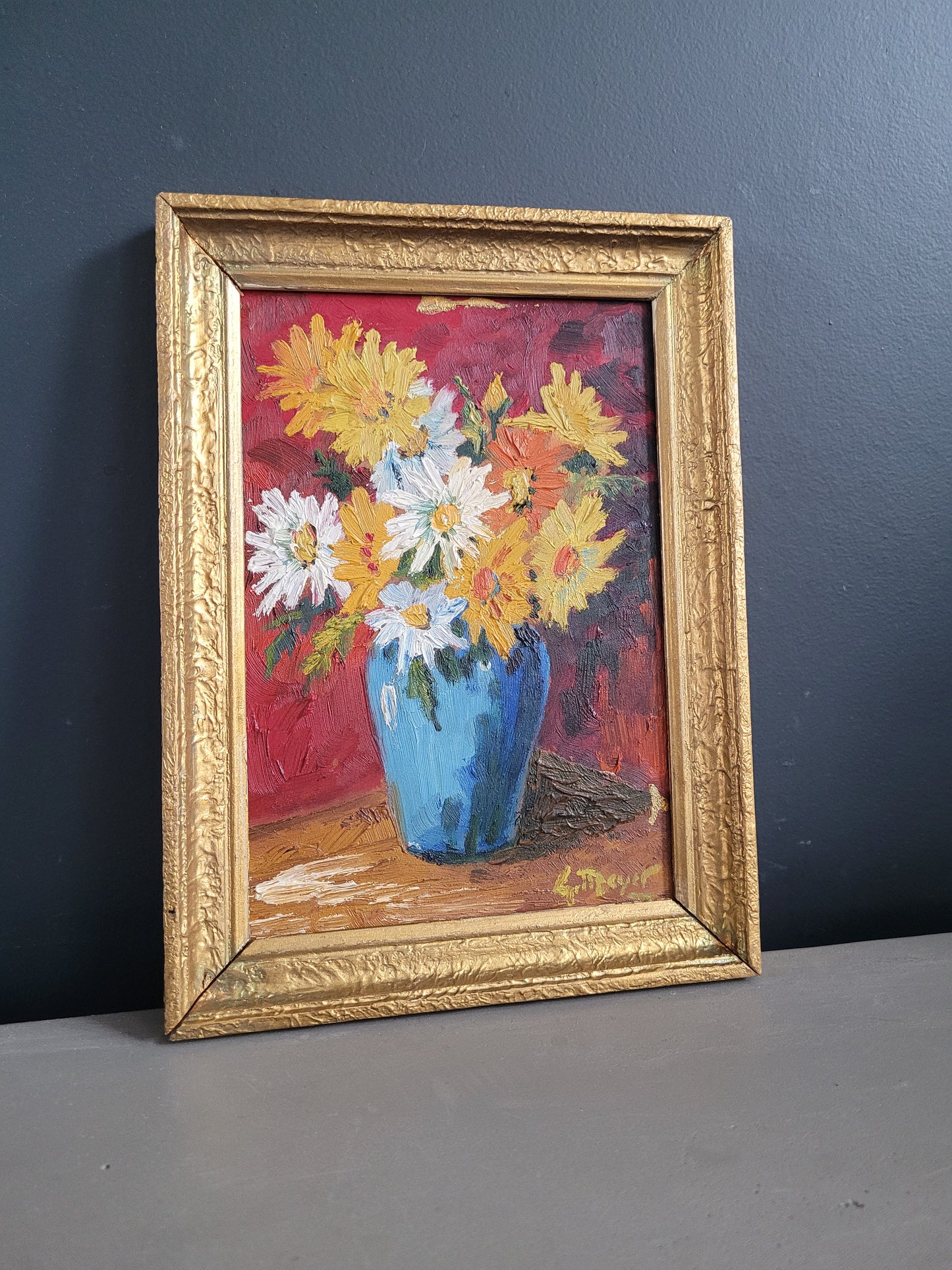 Tableau ancien huile sur bois - Ref 303