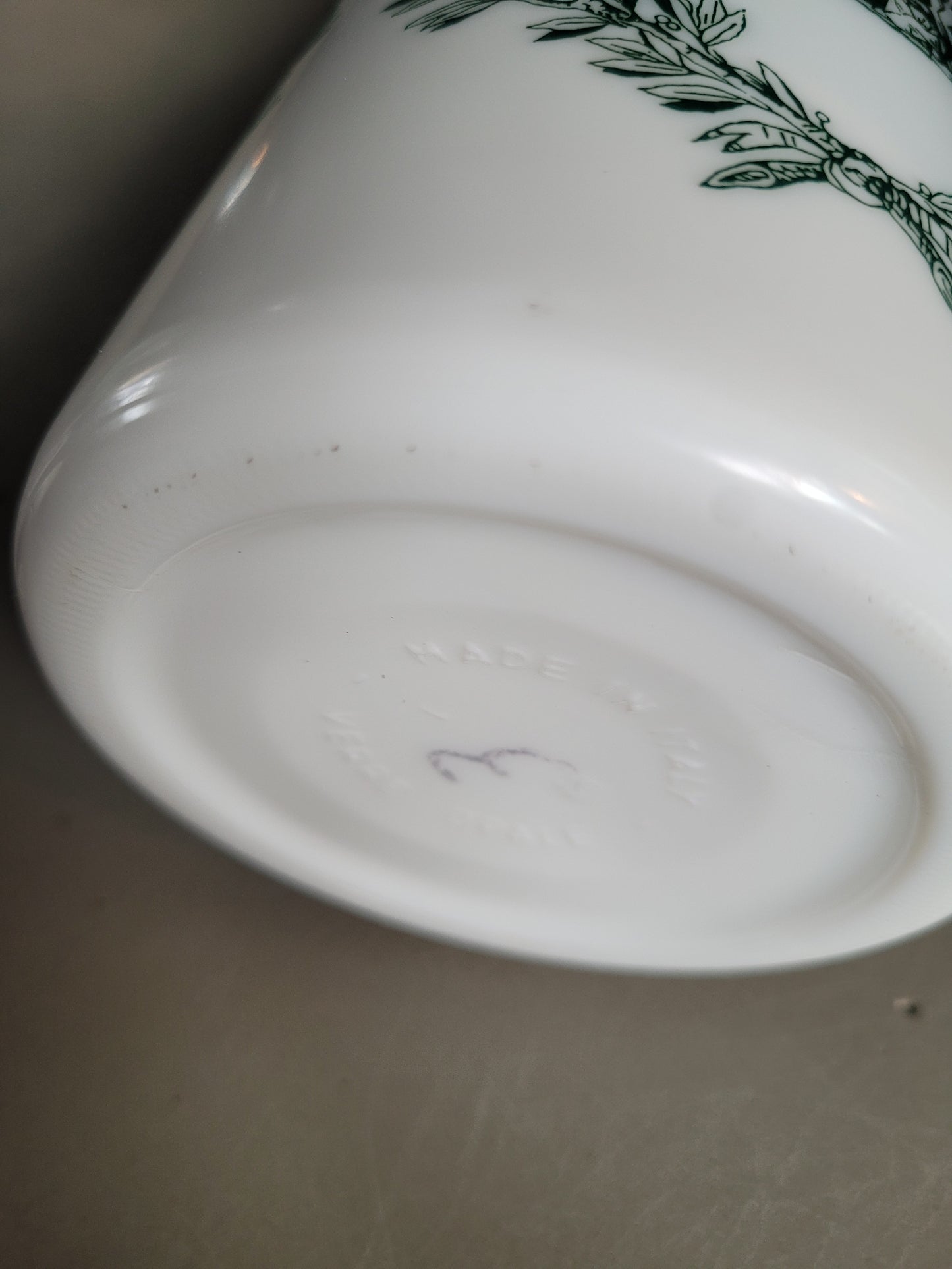 Lot de 2 pots d'apothicaire en verre opaline blanc - Herboristerie - Ref 231