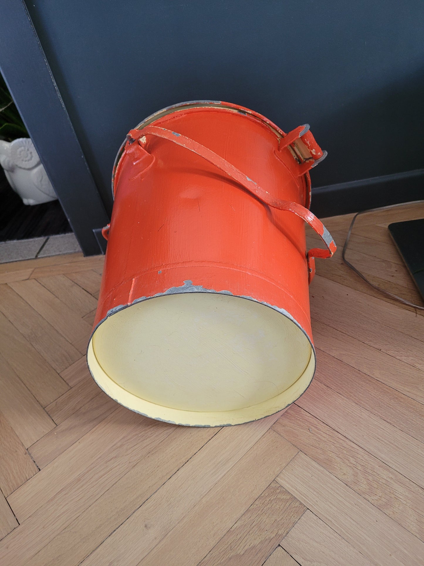 Poubelle métallique Patent Ochsner 1950 - Ref 553